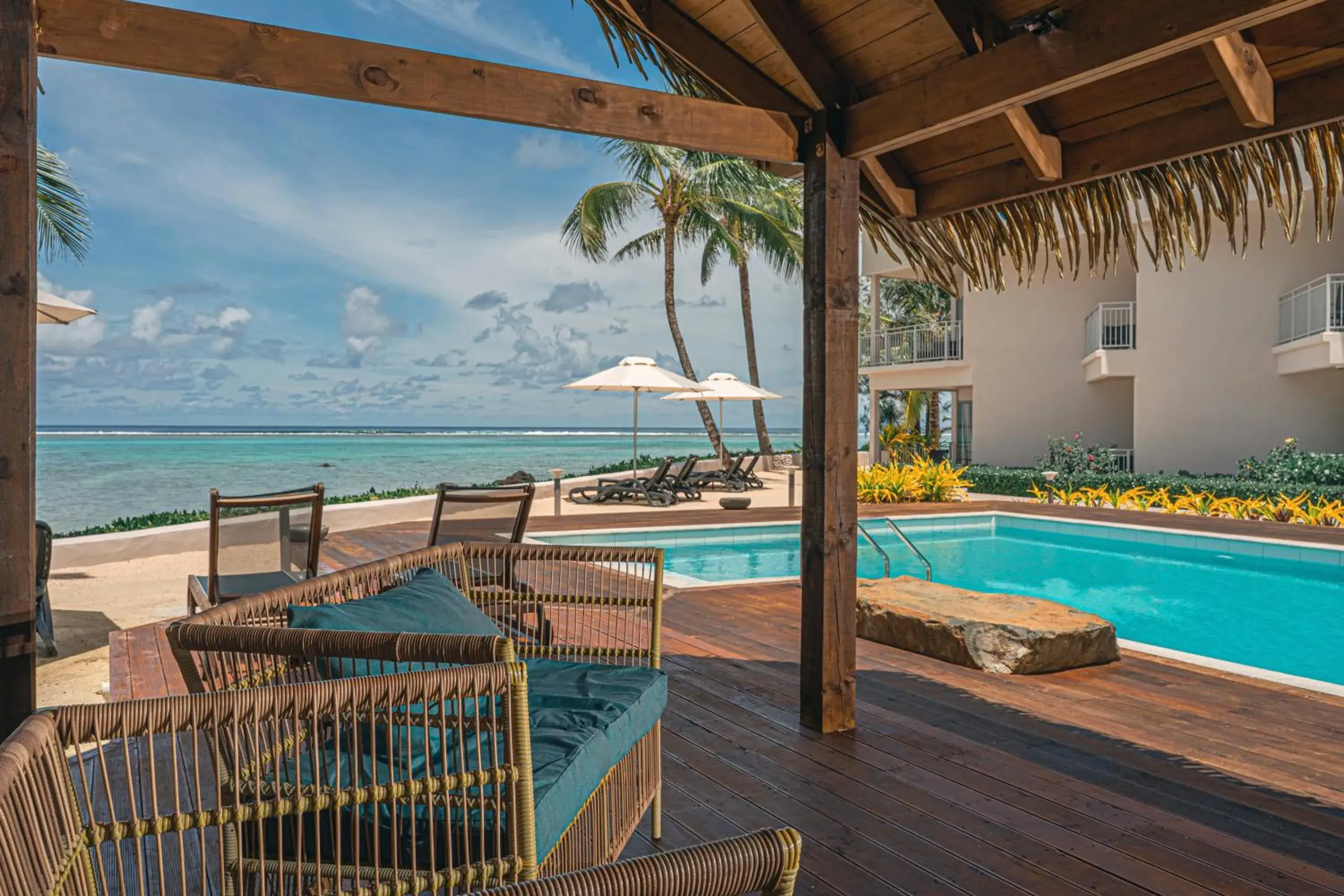 Pool view in Moana Sands Lagoon Resort - Adults Only Pool view in Moana Sands Lagoon Resort - Adults Only