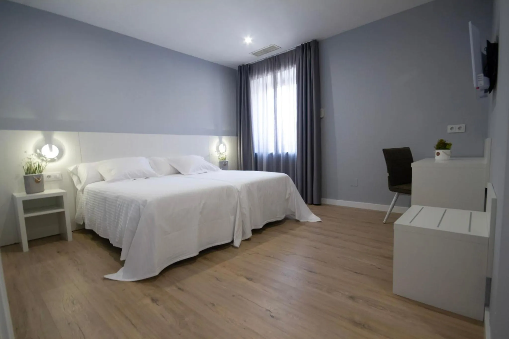 Bed in Hotel Río Asón