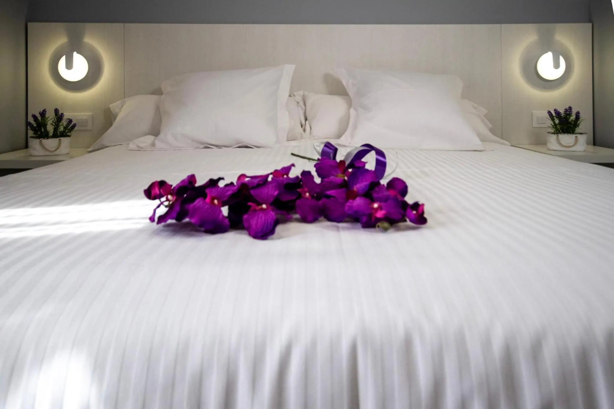 Bed in Hotel Río Asón