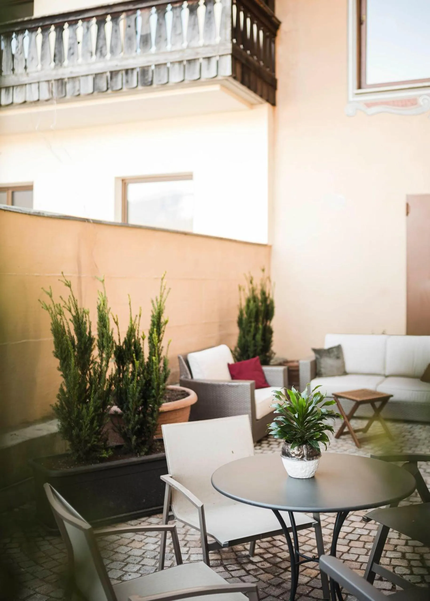 Patio in Hotel Cavallino D'Oro Bed&Breakfast