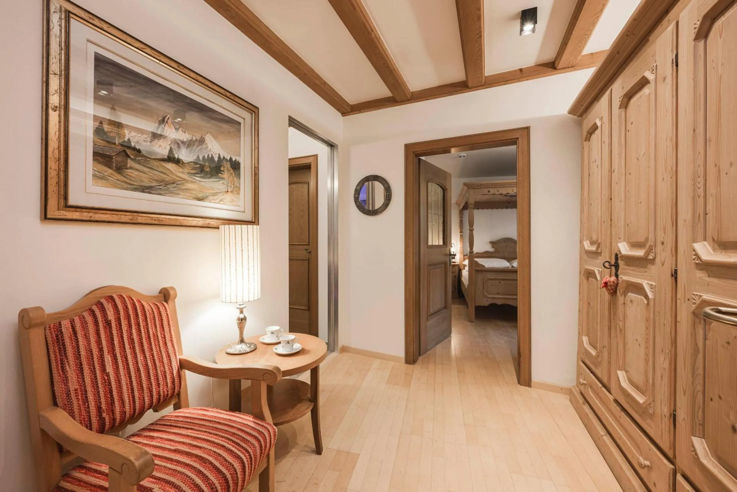 Seating area, Bed in Hotel Cavallino D'Oro Bed&Breakfast