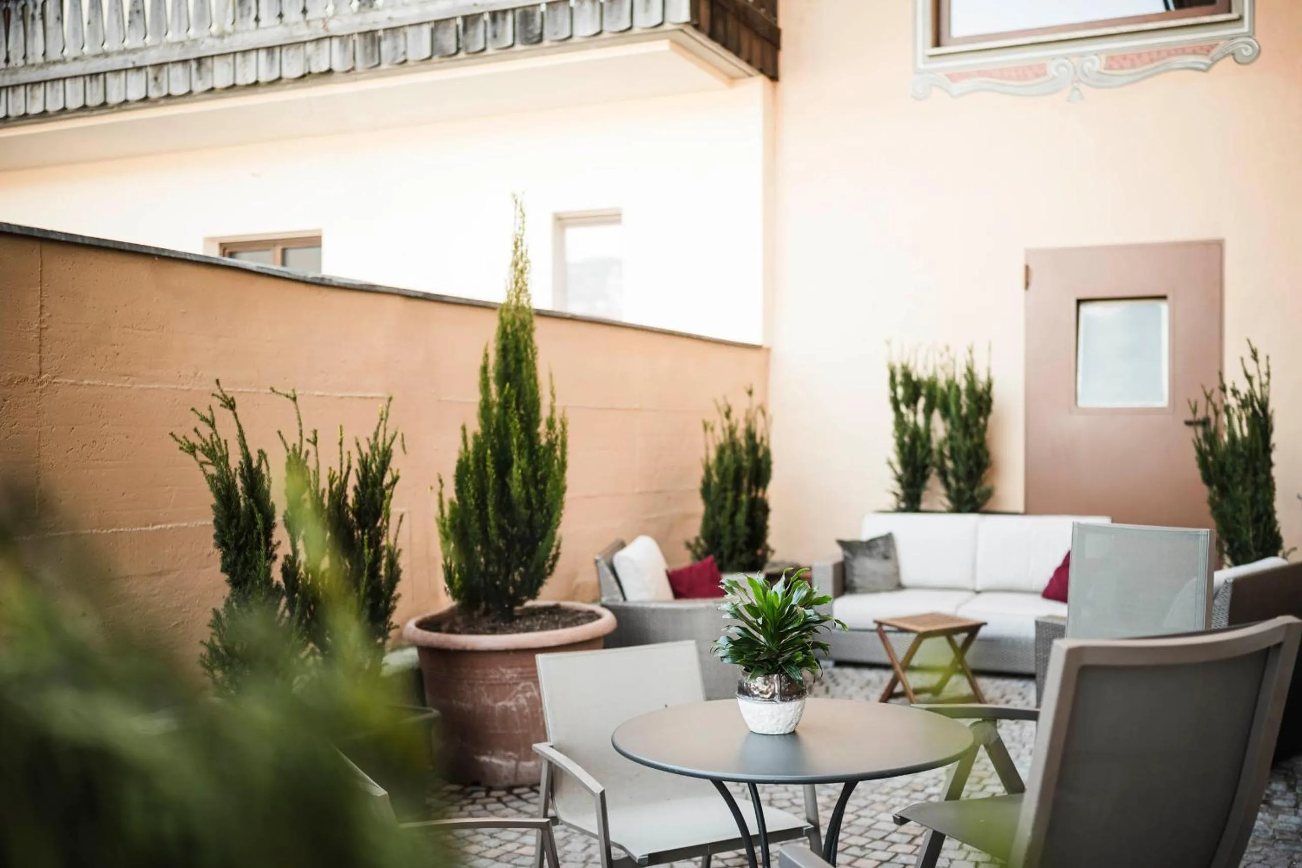 Patio in Hotel Cavallino D'Oro Bed&Breakfast