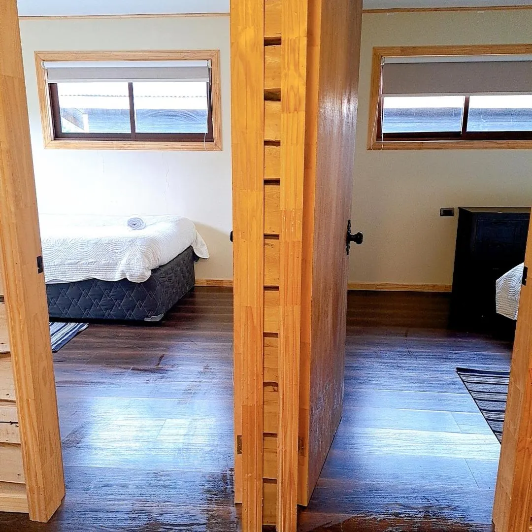 Bed in Cabanas Senderos Puyuhuapi