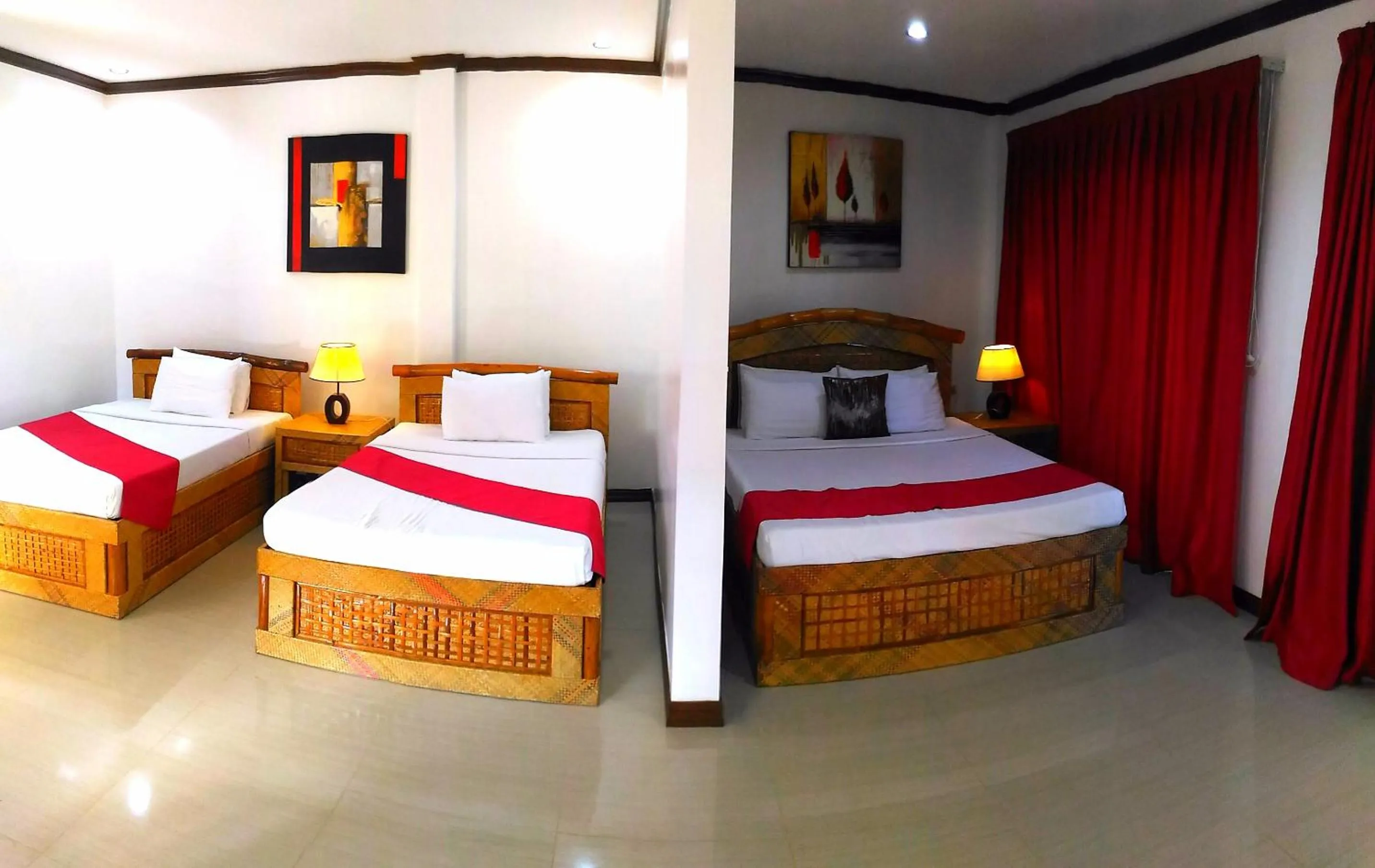 Garden view, Bed in Anda White Beach Resort