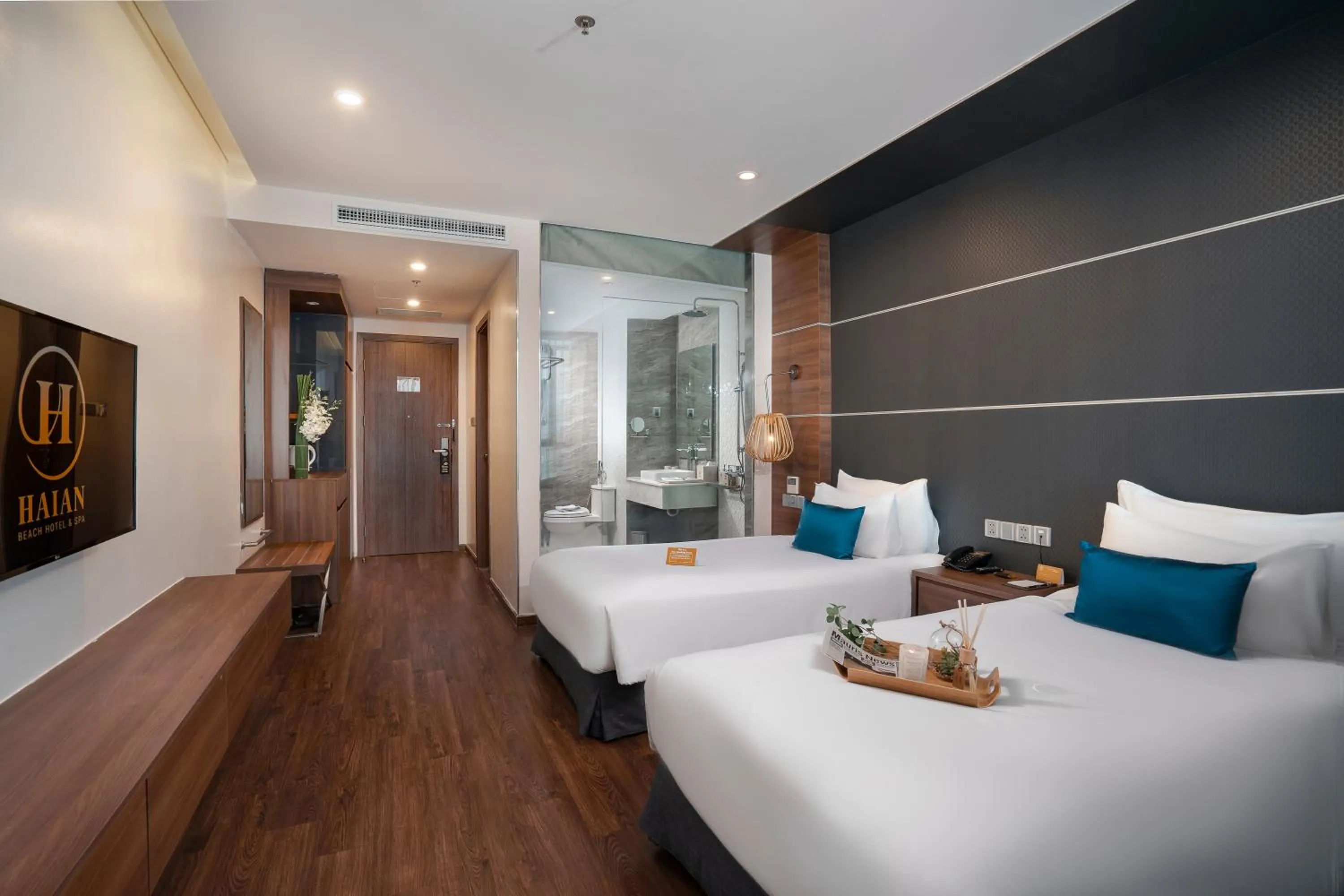 Bedroom, Bed in HAIAN Beach Hotel & Spa