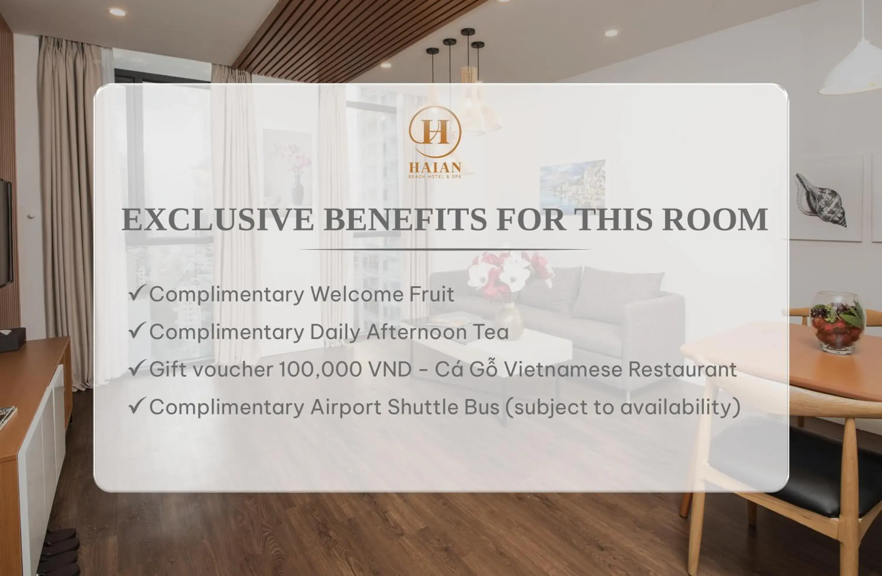 One-Bedroom Apartment - single occupancy - Afternoon Tea Included in HAIAN Beach Hotel & Spa One-Bedroom Apartment - single occupancy - Afternoon Tea Included in HAIAN Beach Hotel & Spa