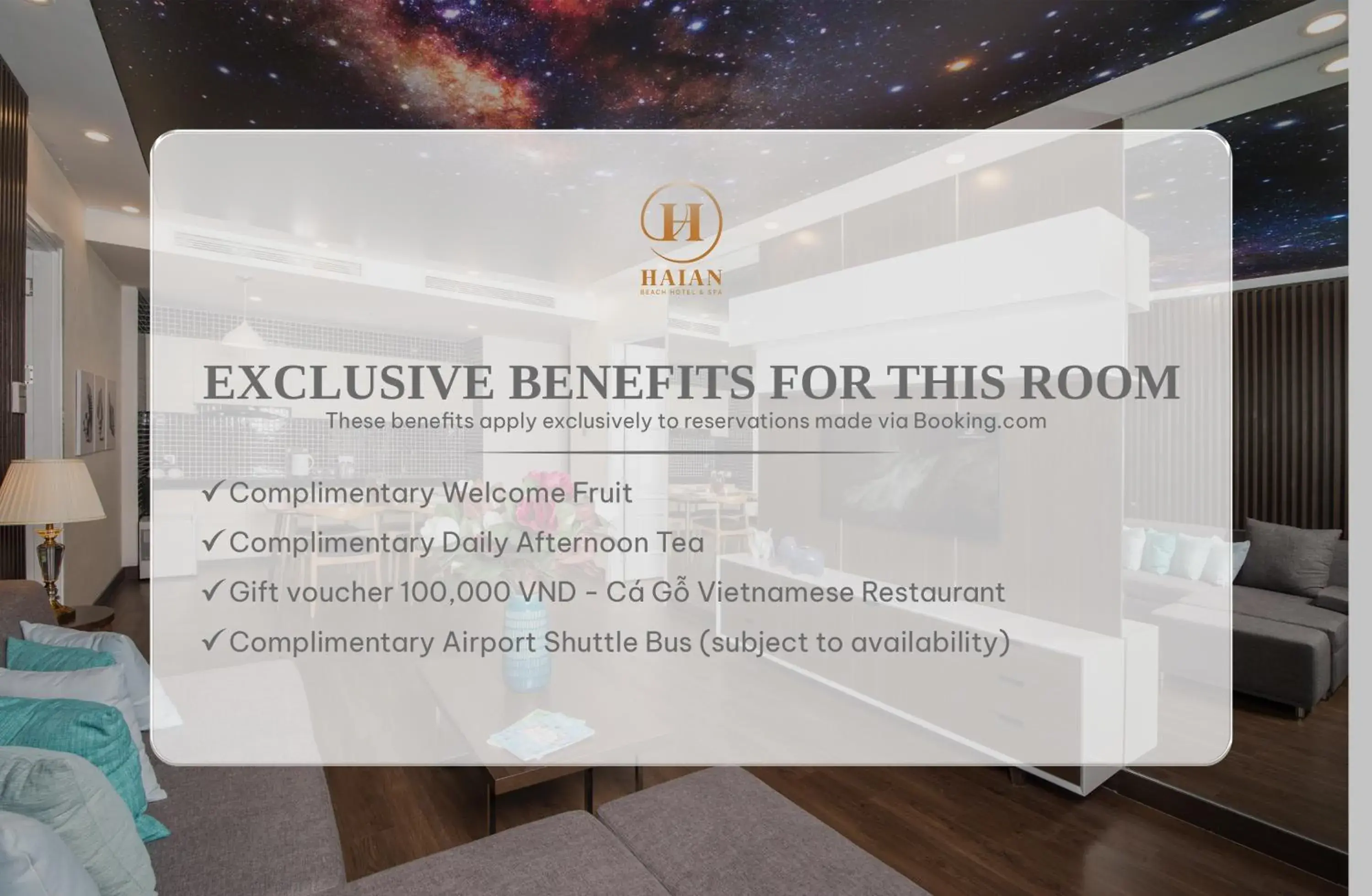 Two-Bedroom Apartment Partial sea View - Afternoon Tea Included in HAIAN Beach Hotel & Spa Two-Bedroom Apartment Partial sea View - Afternoon Tea Included in HAIAN Beach Hotel & Spa