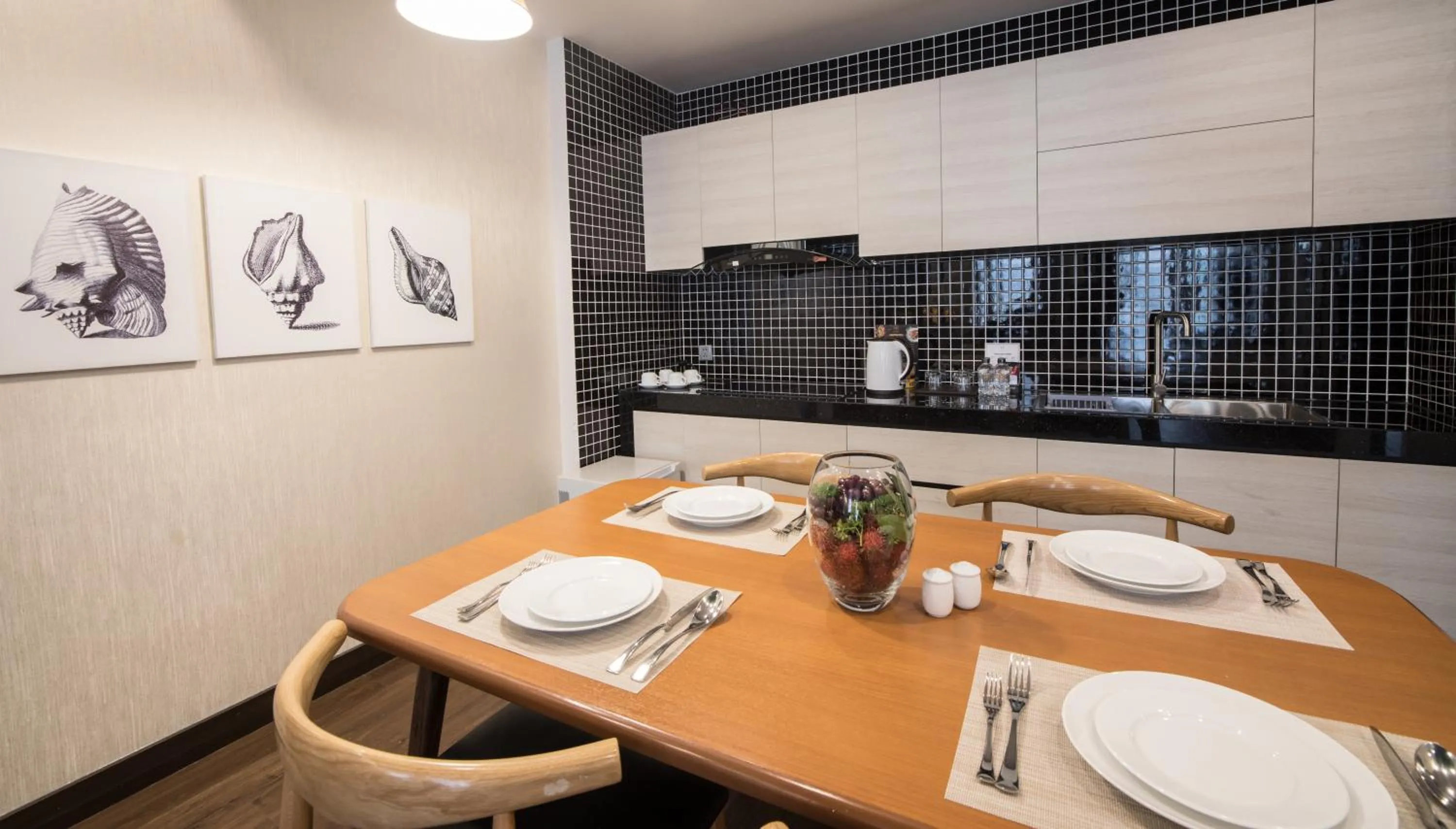 Kitchen or kitchenette in HAIAN Beach Hotel & Spa