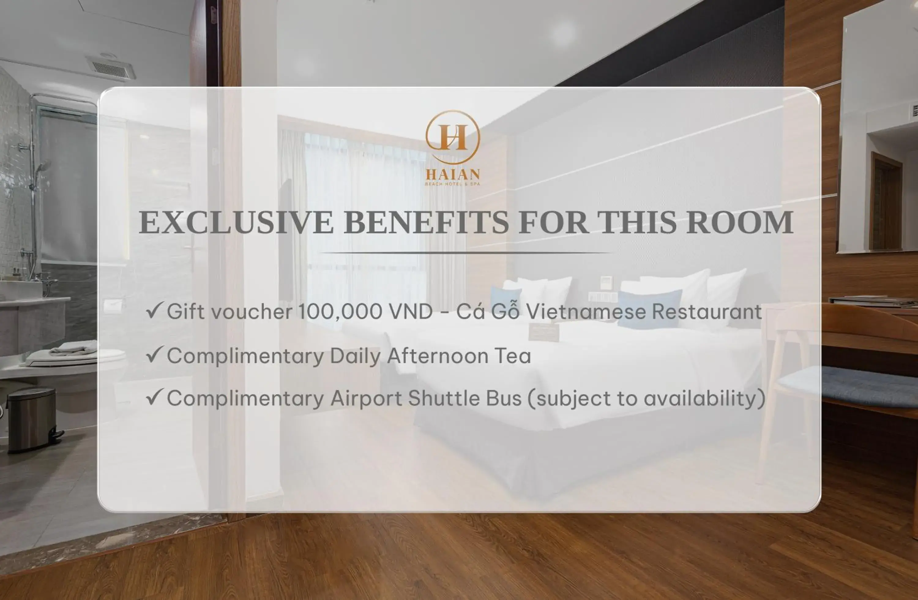 Standard Twin Room No view - Afternoon Tea Included in HAIAN Beach Hotel & Spa Standard Twin Room No view - Afternoon Tea Included in HAIAN Beach Hotel & Spa