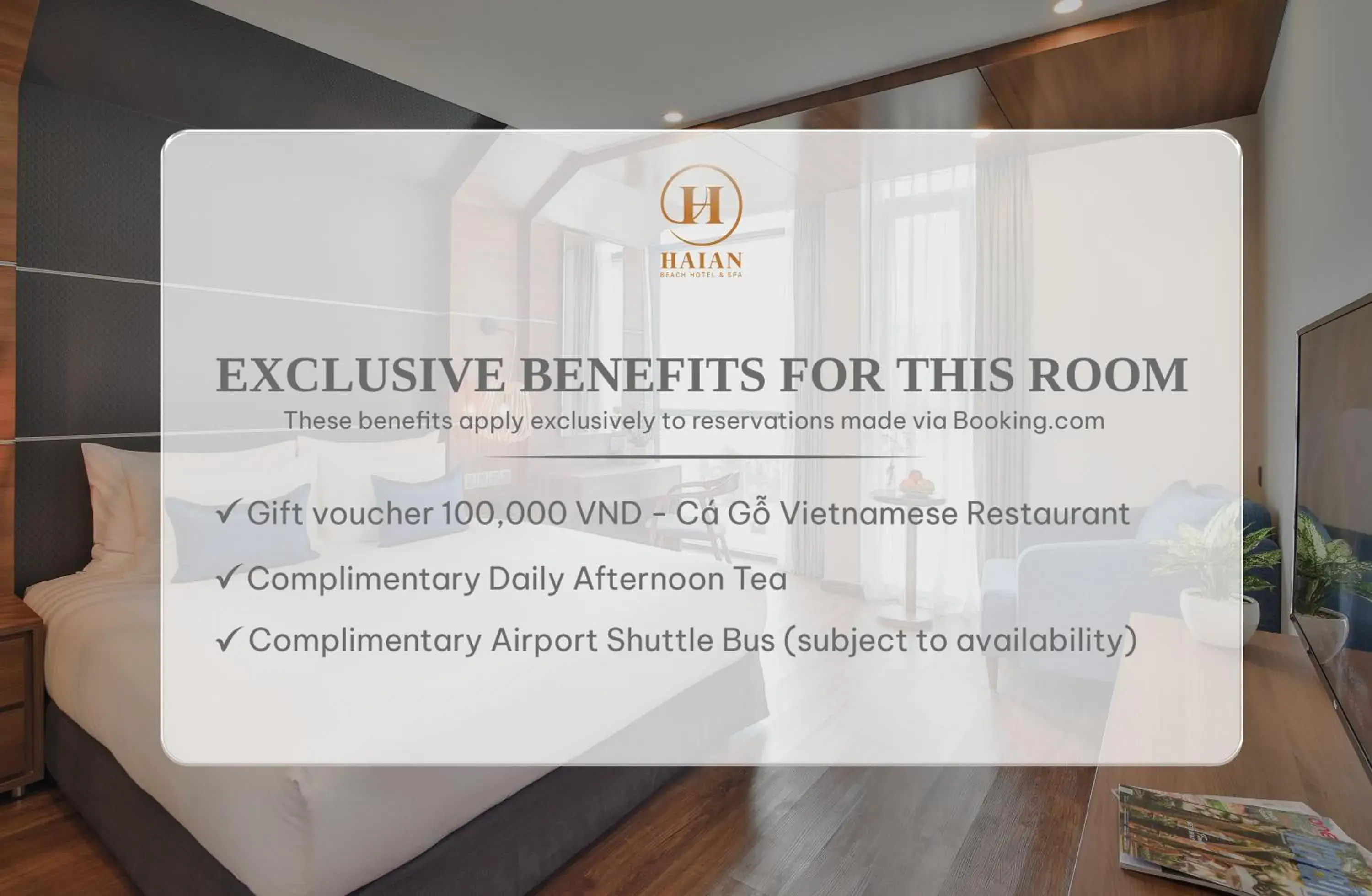 Superior Double Room with Partial Sea View - single occupancy - Afternoon Tea Included in HAIAN Beach Hotel & Spa Superior Double Room with Partial Sea View - single occupancy - Afternoon Tea Included in HAIAN Beach Hotel & Spa