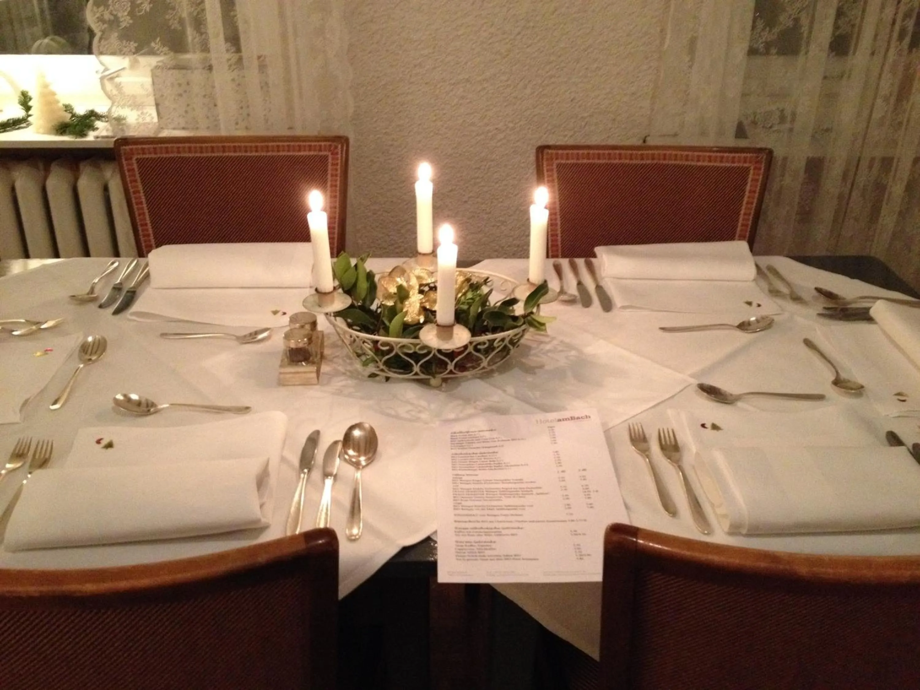 Restaurant/places to eat in Hotel am Bach