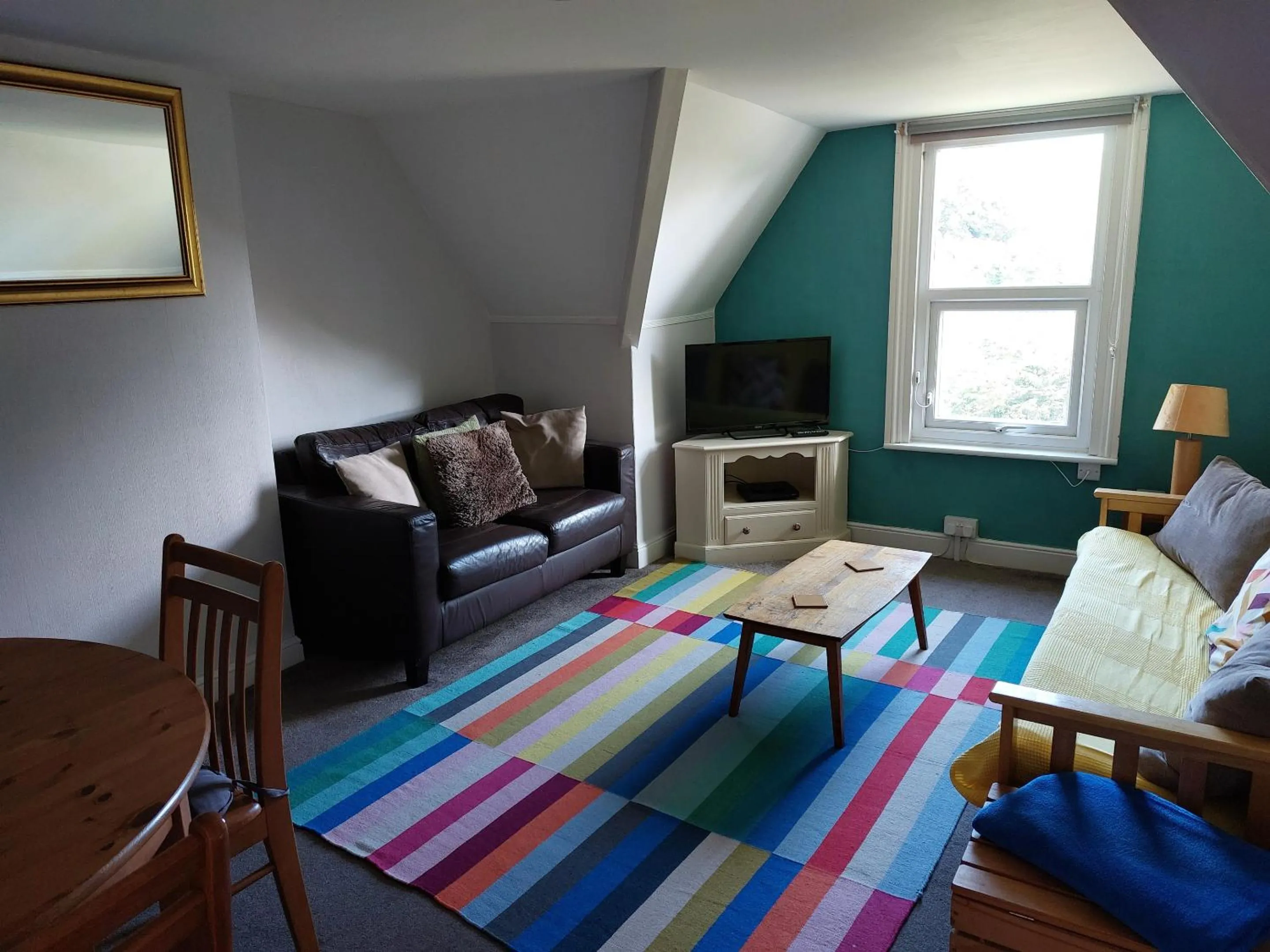 Living room in Abbey View Holiday Flats