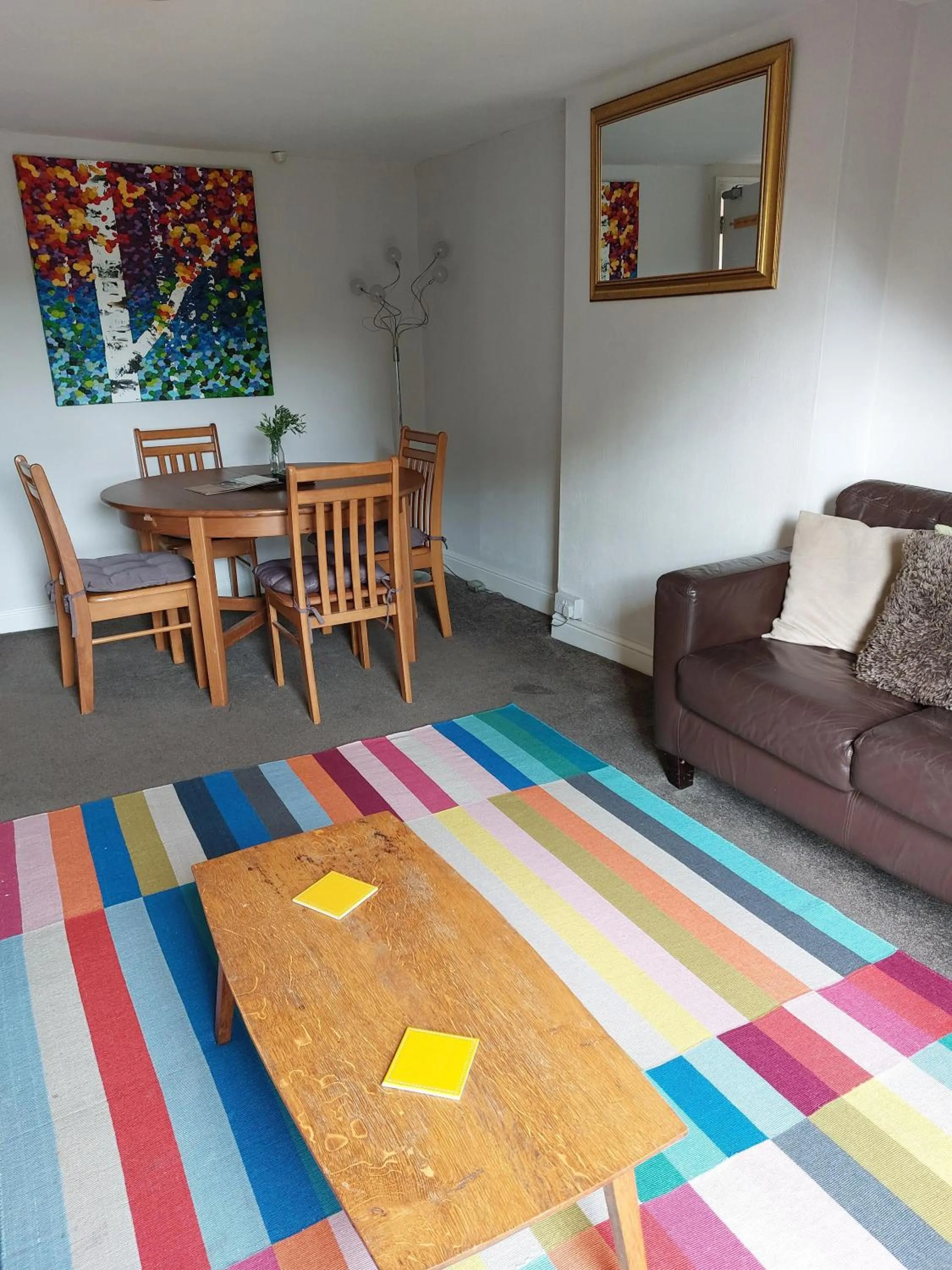 Living room in Abbey View Holiday Flats