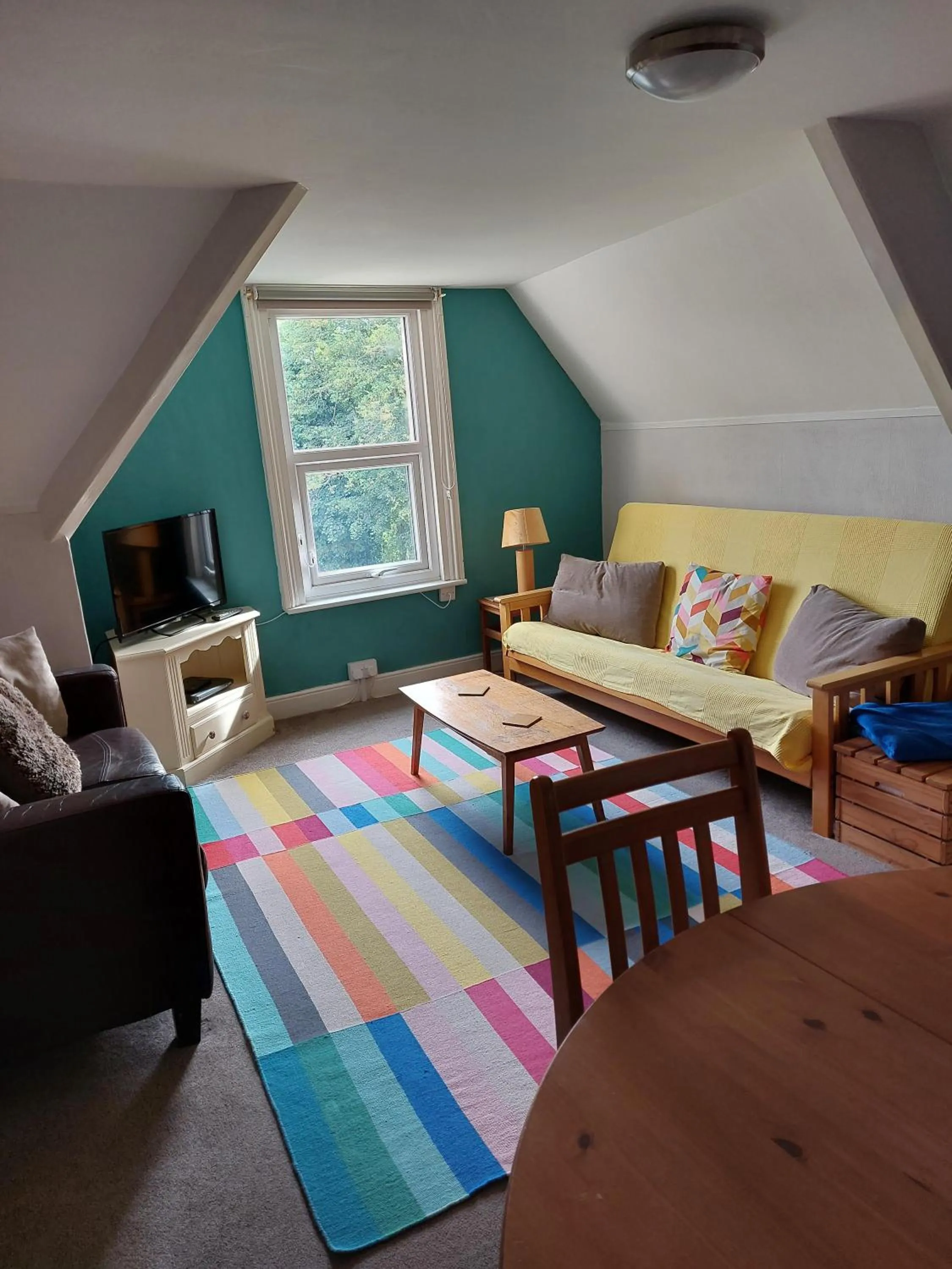 Living room in Abbey View Holiday Flats
