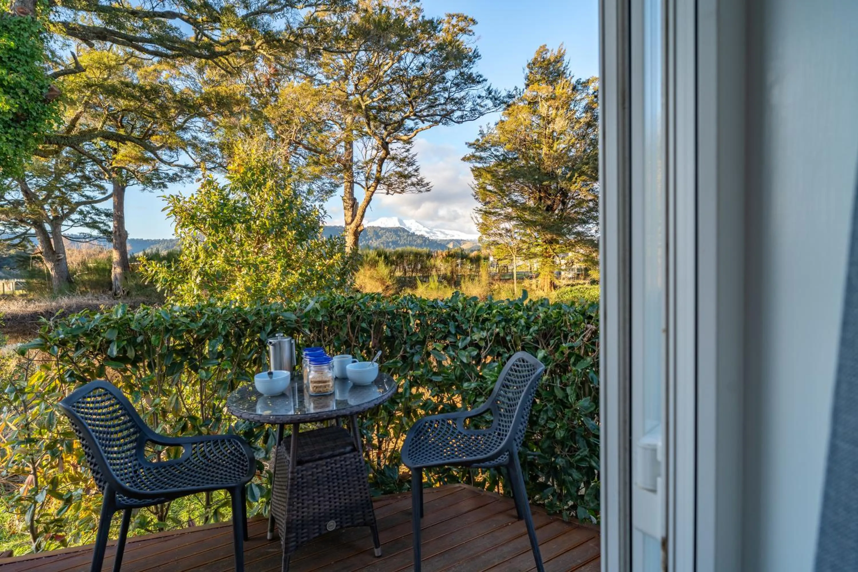 Patio in Two Rivers Ohakune - Boutique Bed and Breakfast