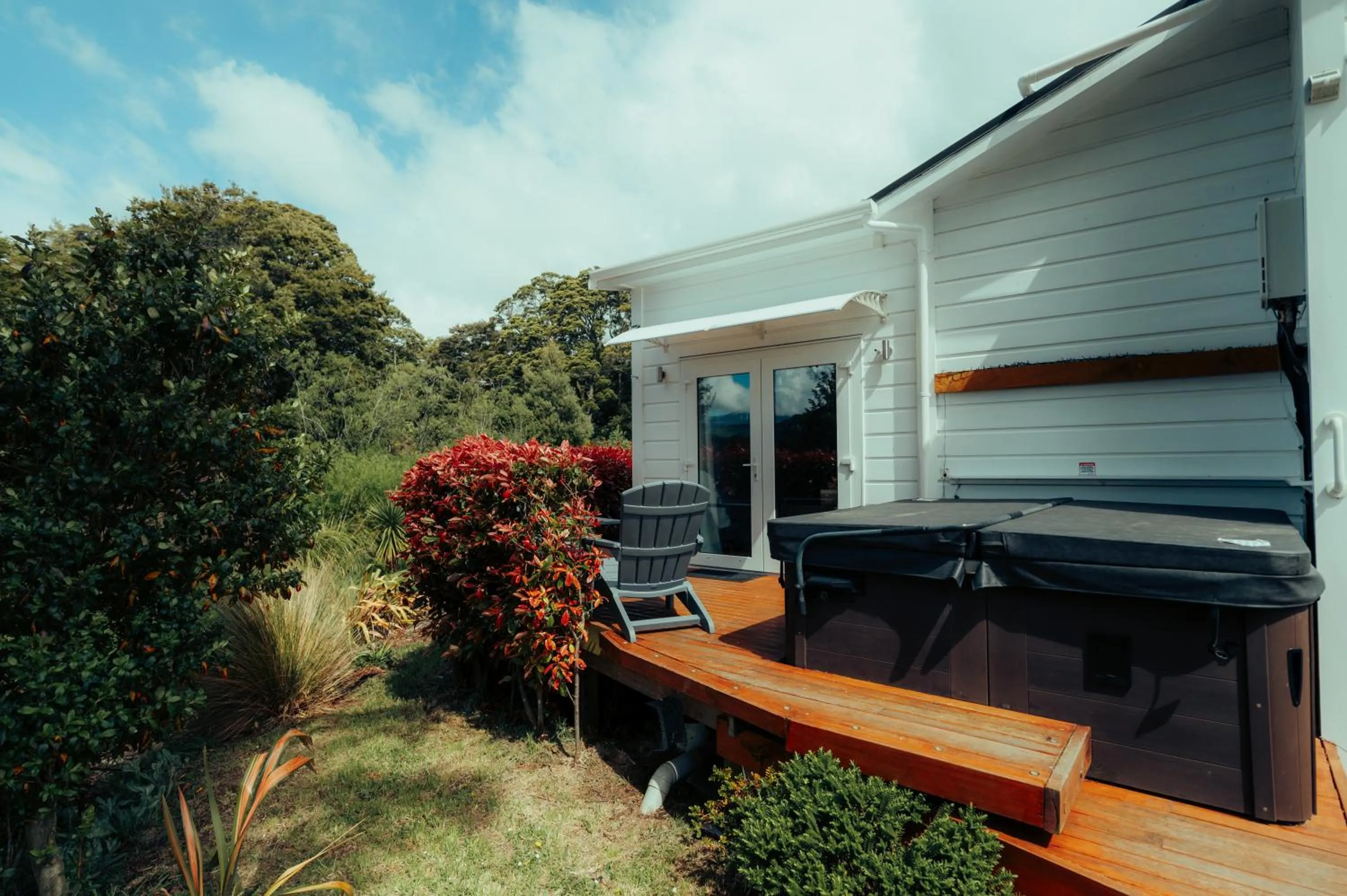 Hot Tub in Two Rivers Ohakune - Boutique Bed and Breakfast