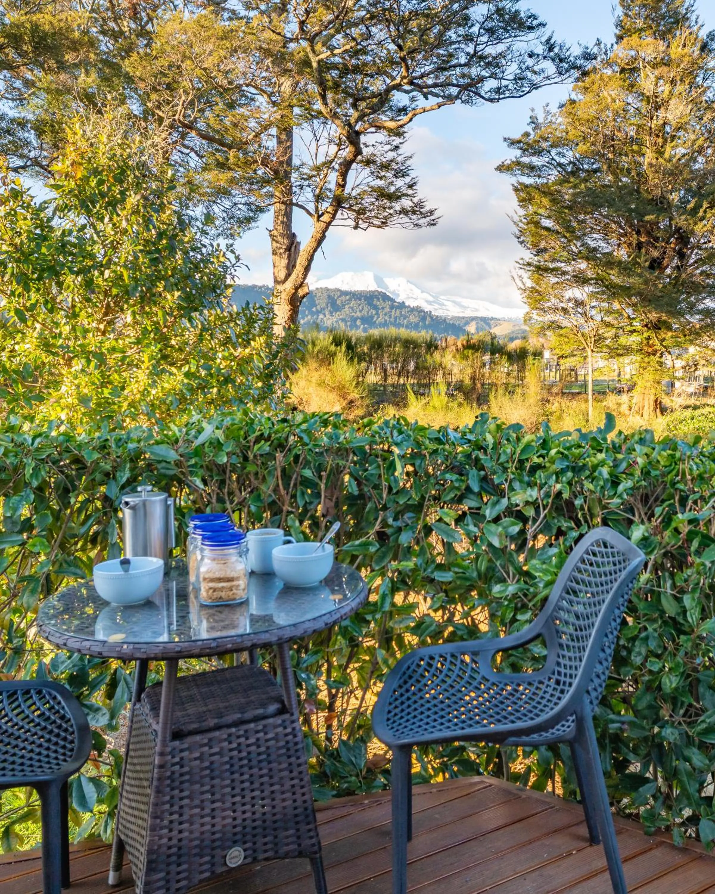 Patio in Two Rivers Ohakune - Boutique Bed and Breakfast