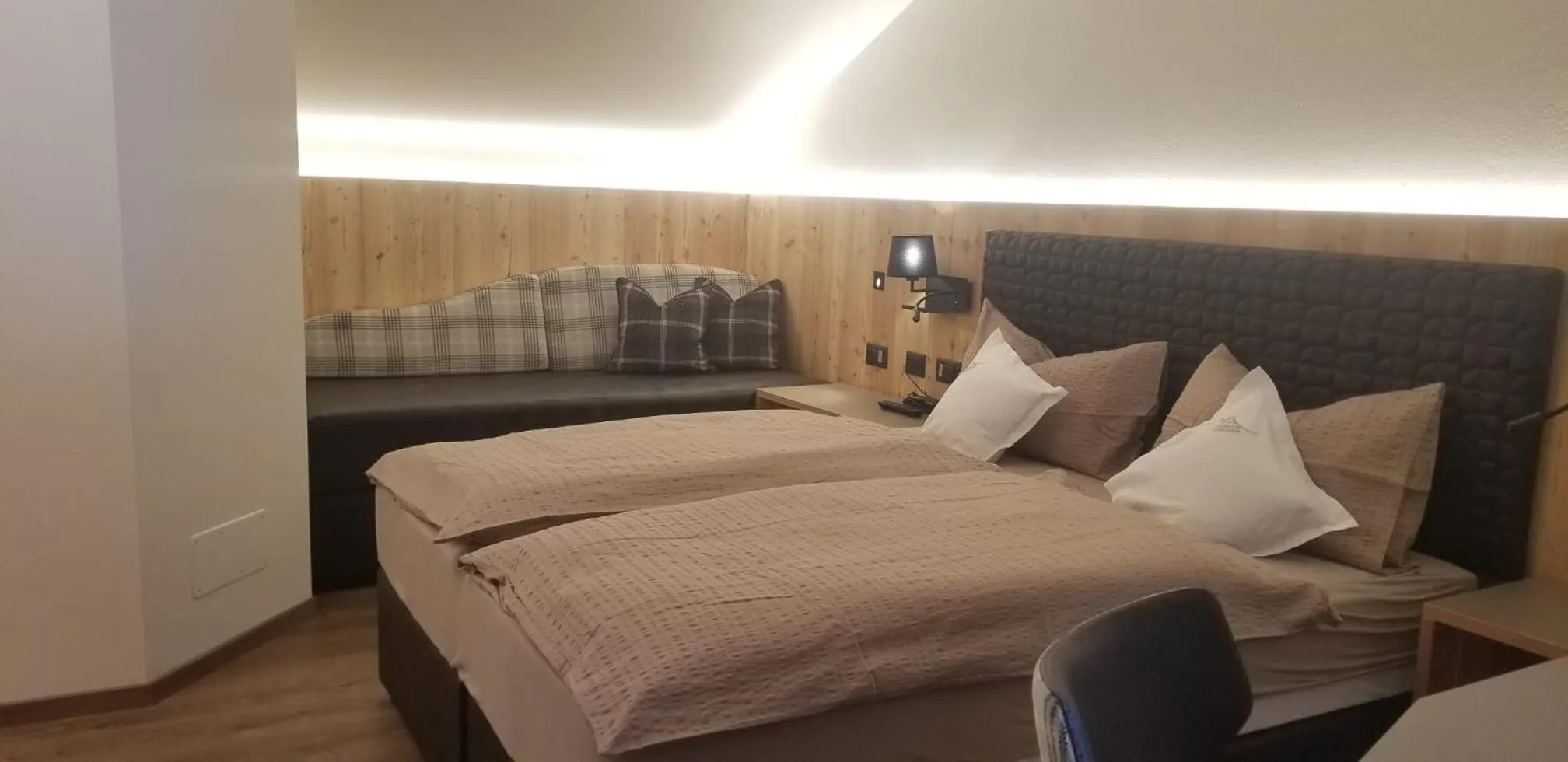 Bed in Cimon Dolomites Hotel