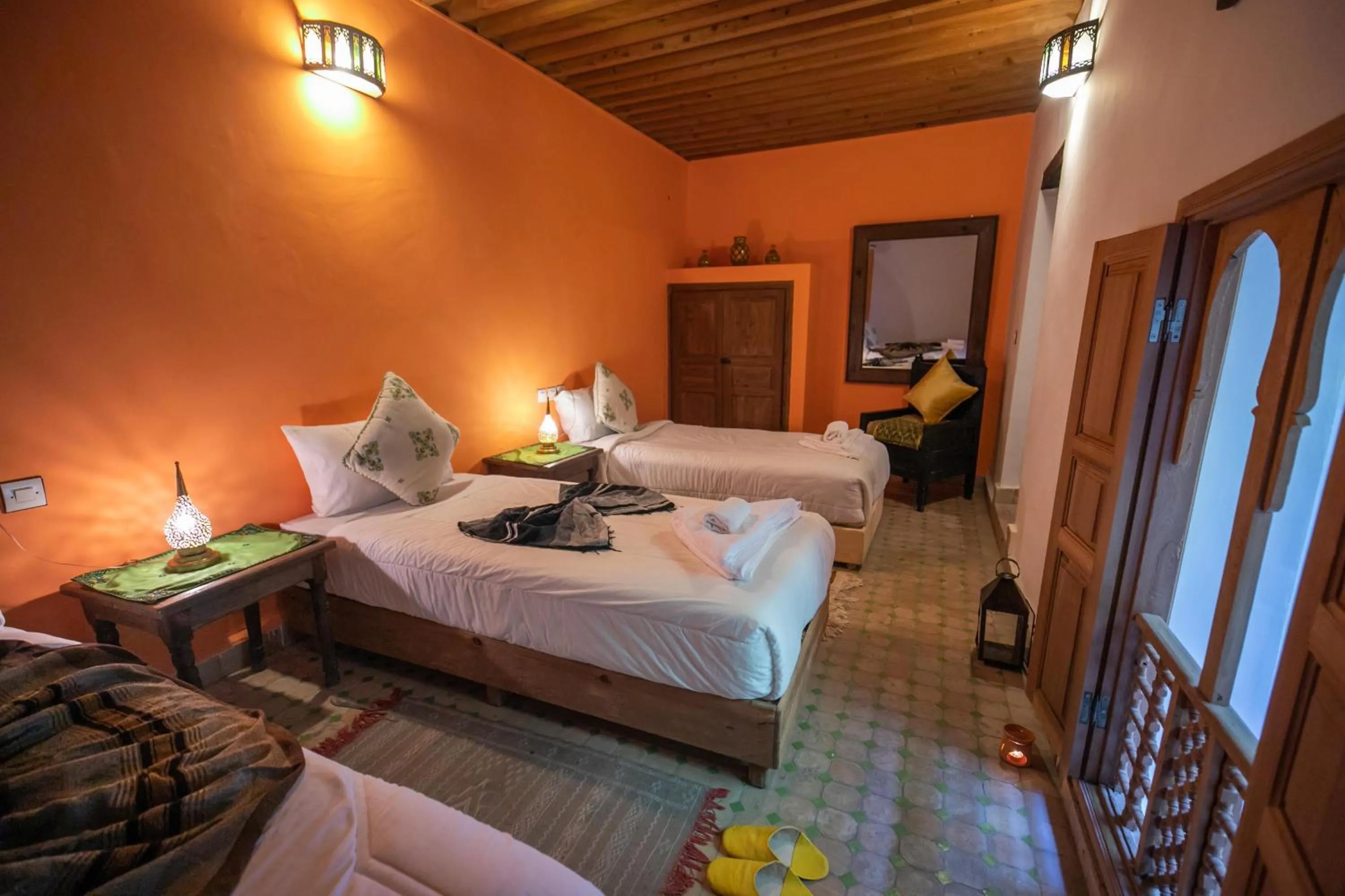 Bed in Riad Hidaya