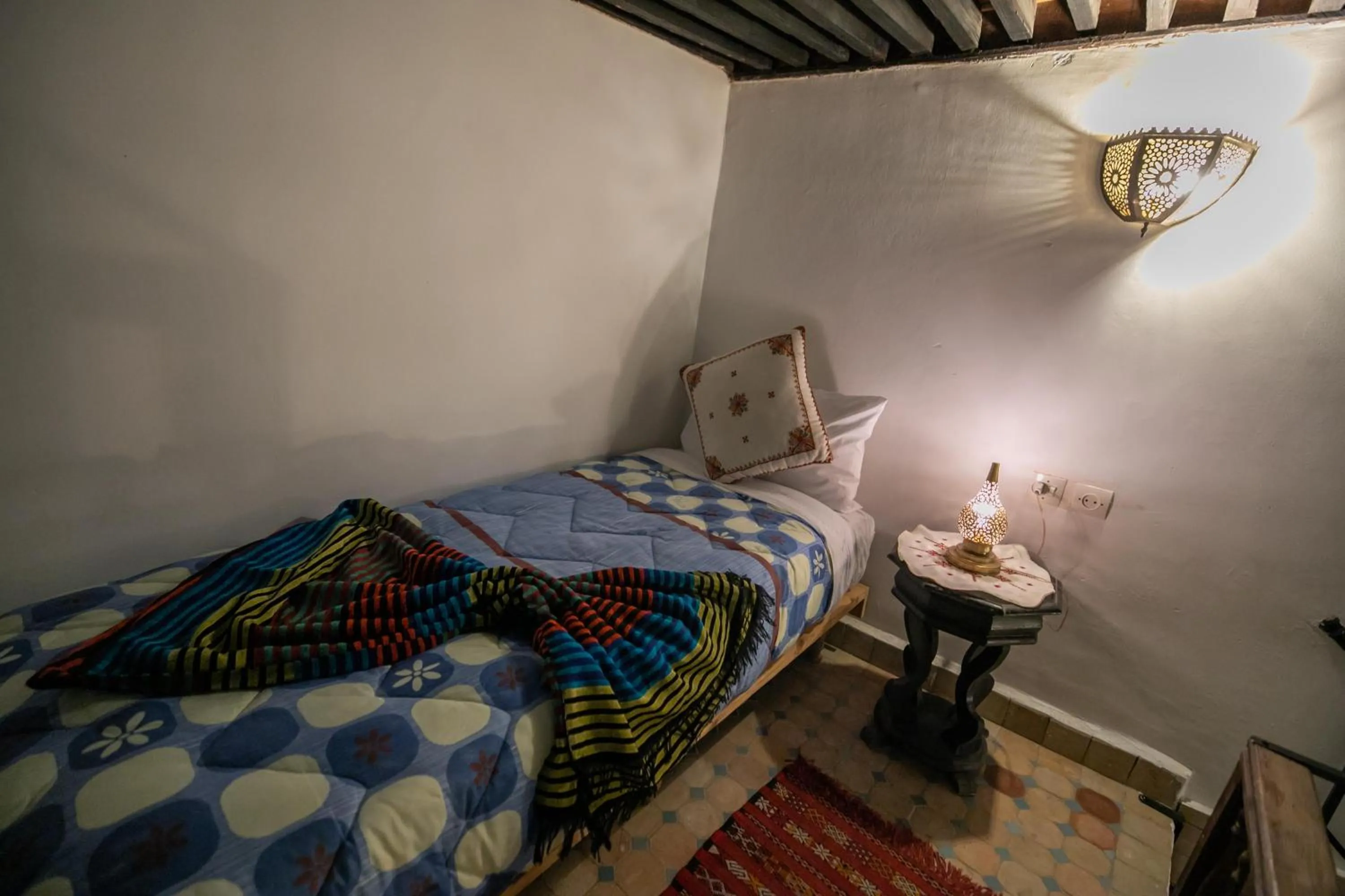 Bed in Riad Hidaya