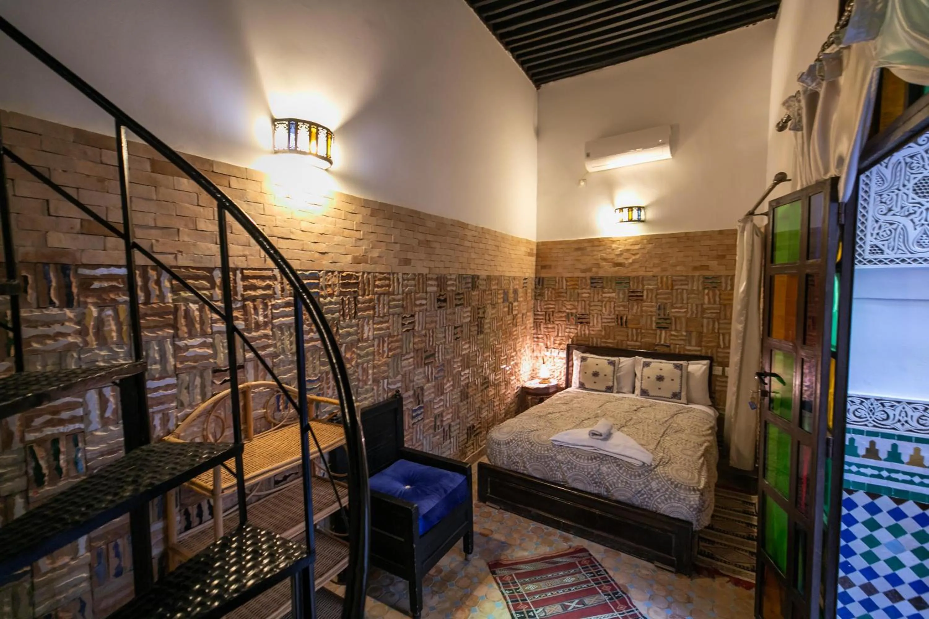 Bed in Riad Hidaya