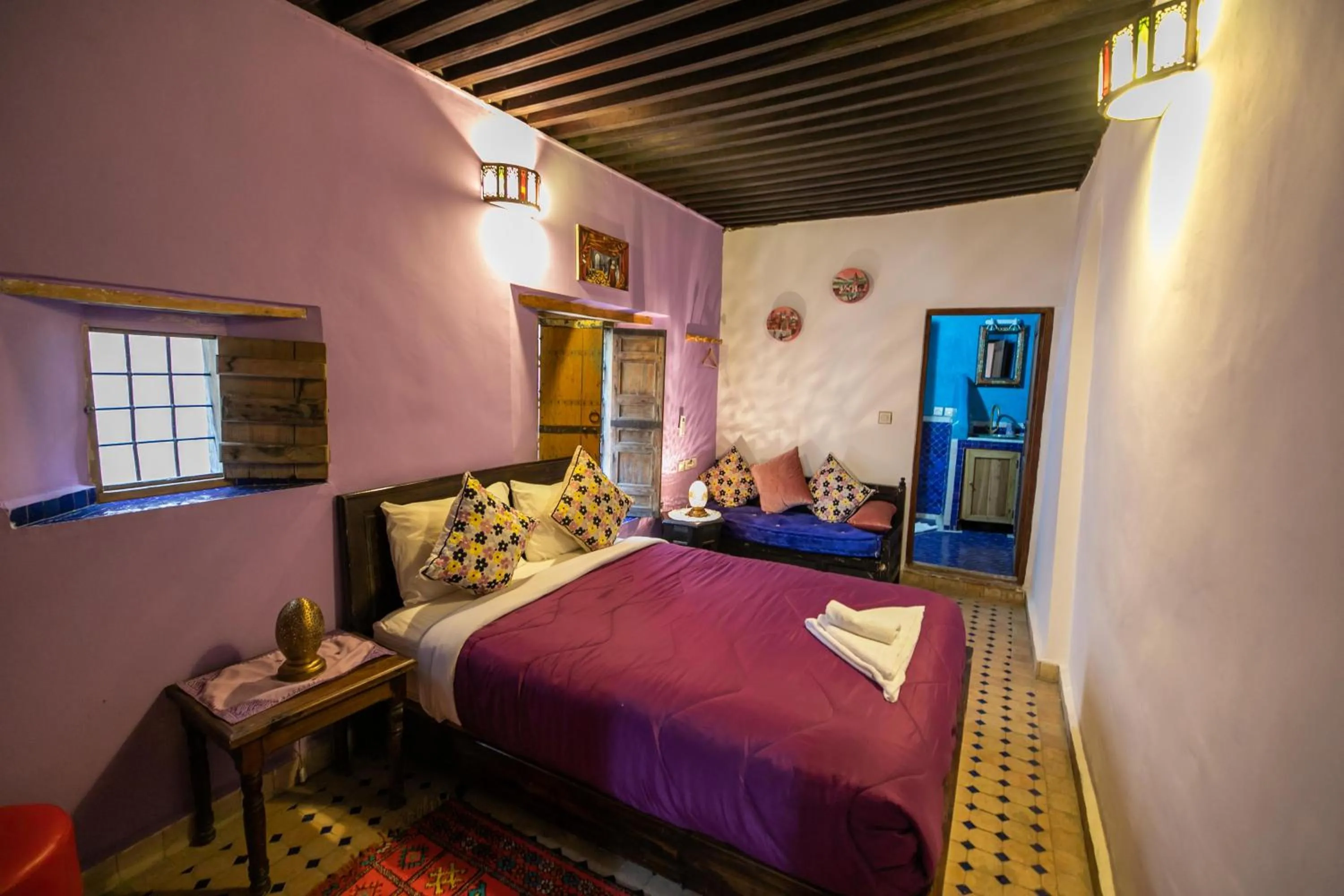 Bed in Riad Hidaya