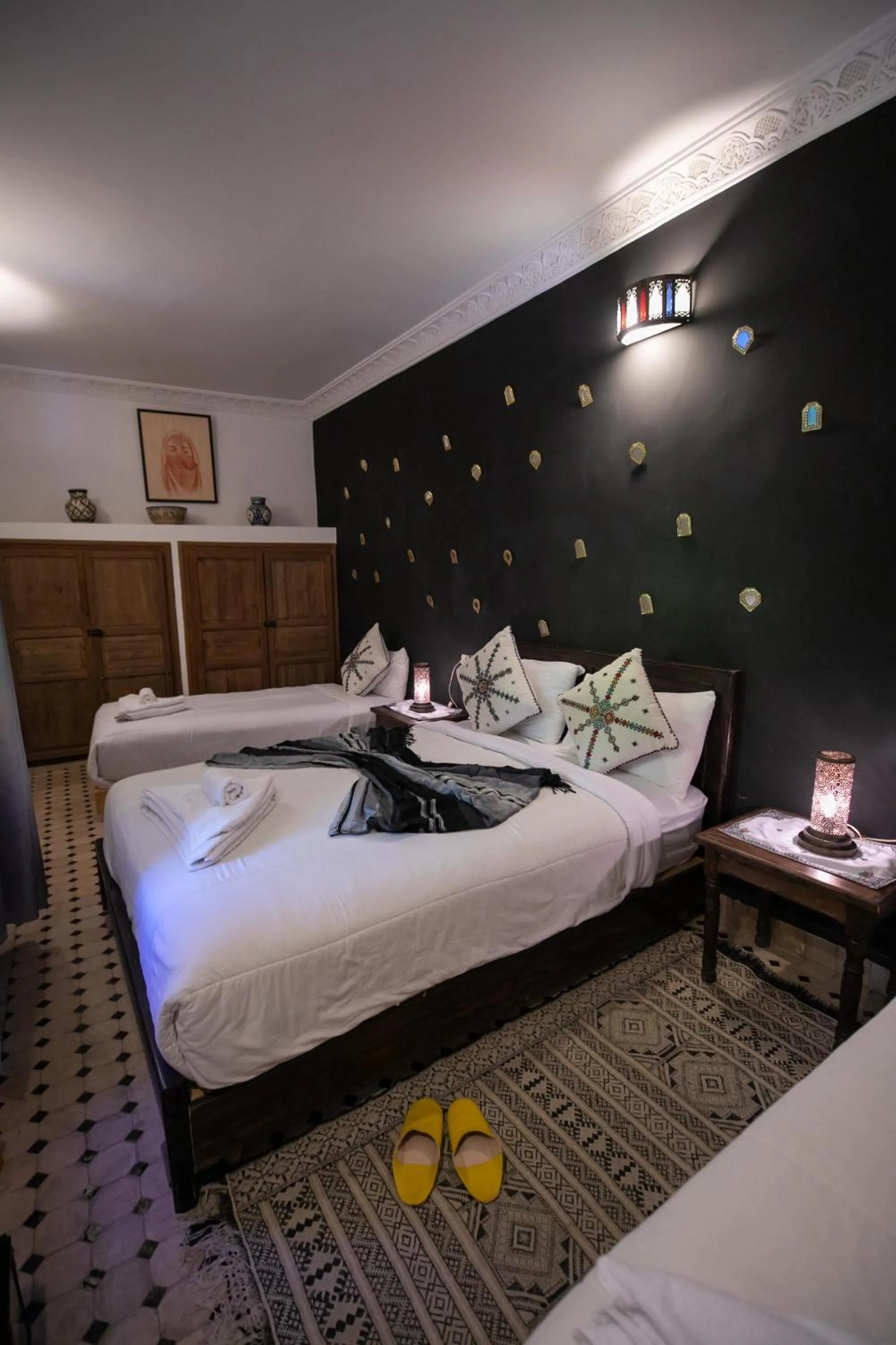 Bed in Riad Hidaya
