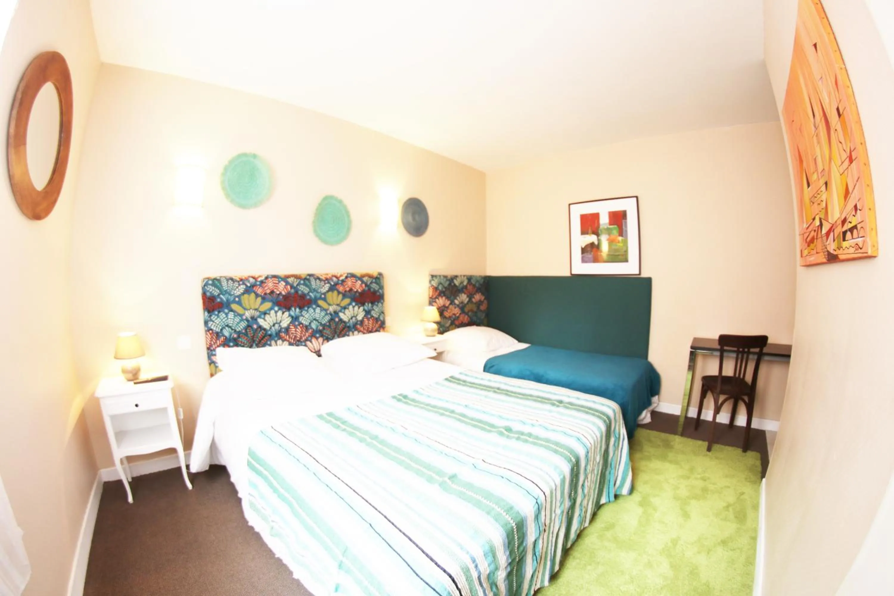 Triple Room with Shower and Toilet in Hotel & Cantine De La Plage