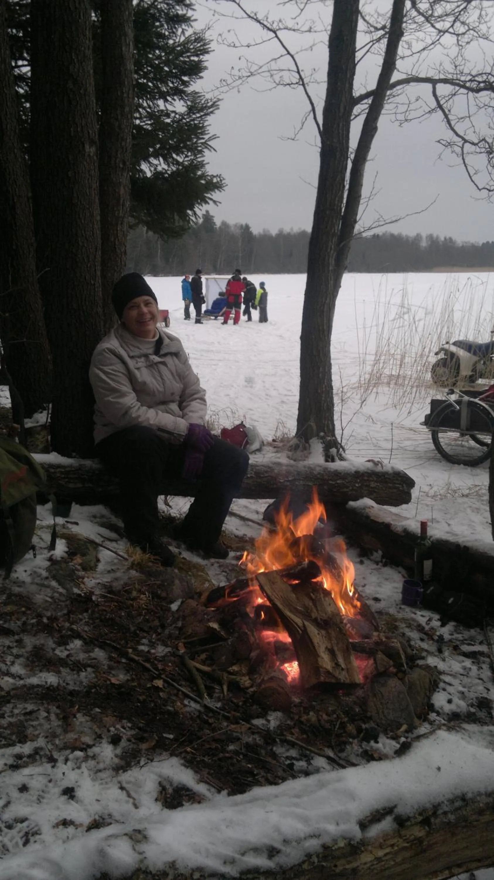 group of guests in Älgbergets Bed & Breakfast