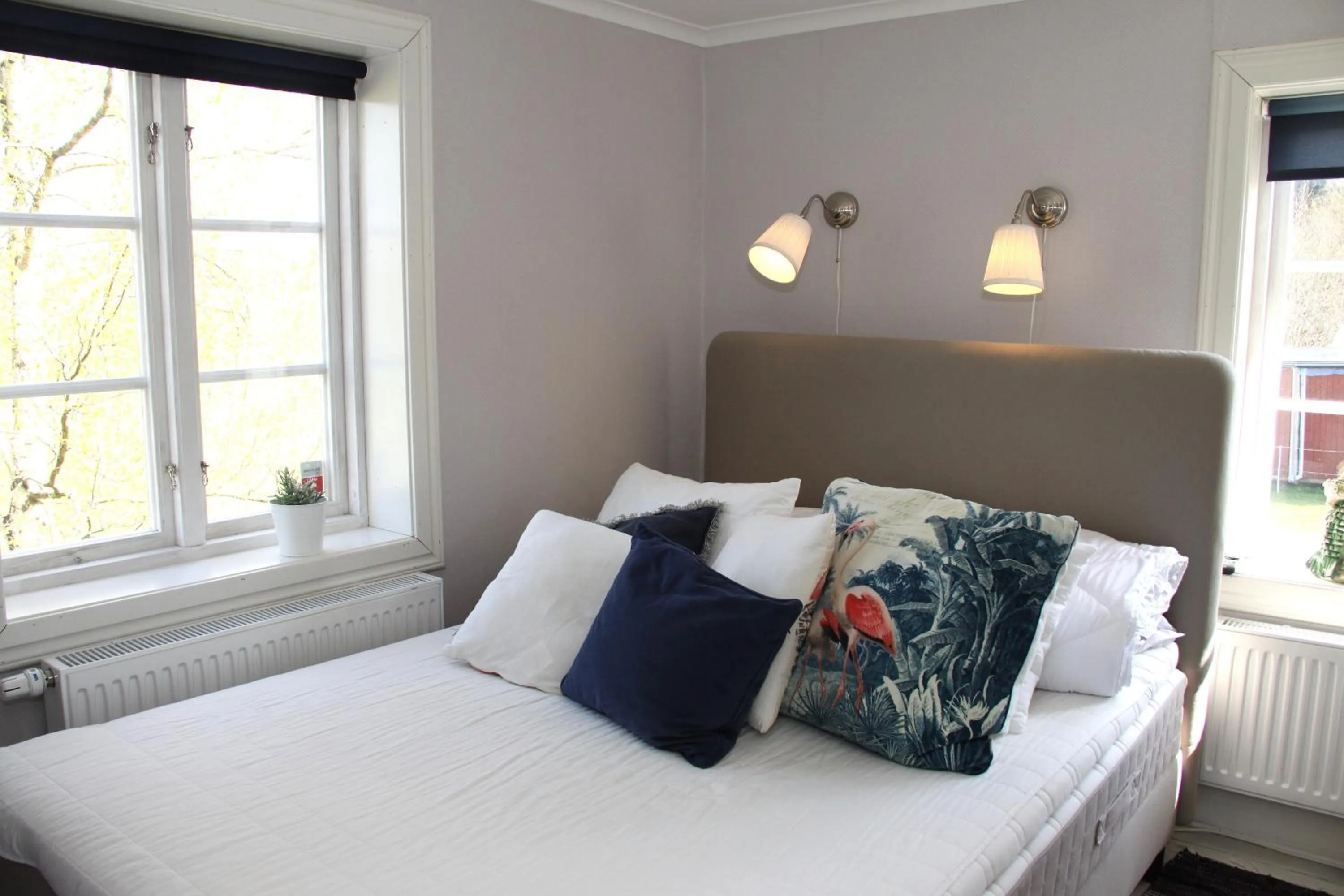 Bed in Älgbergets Bed & Breakfast