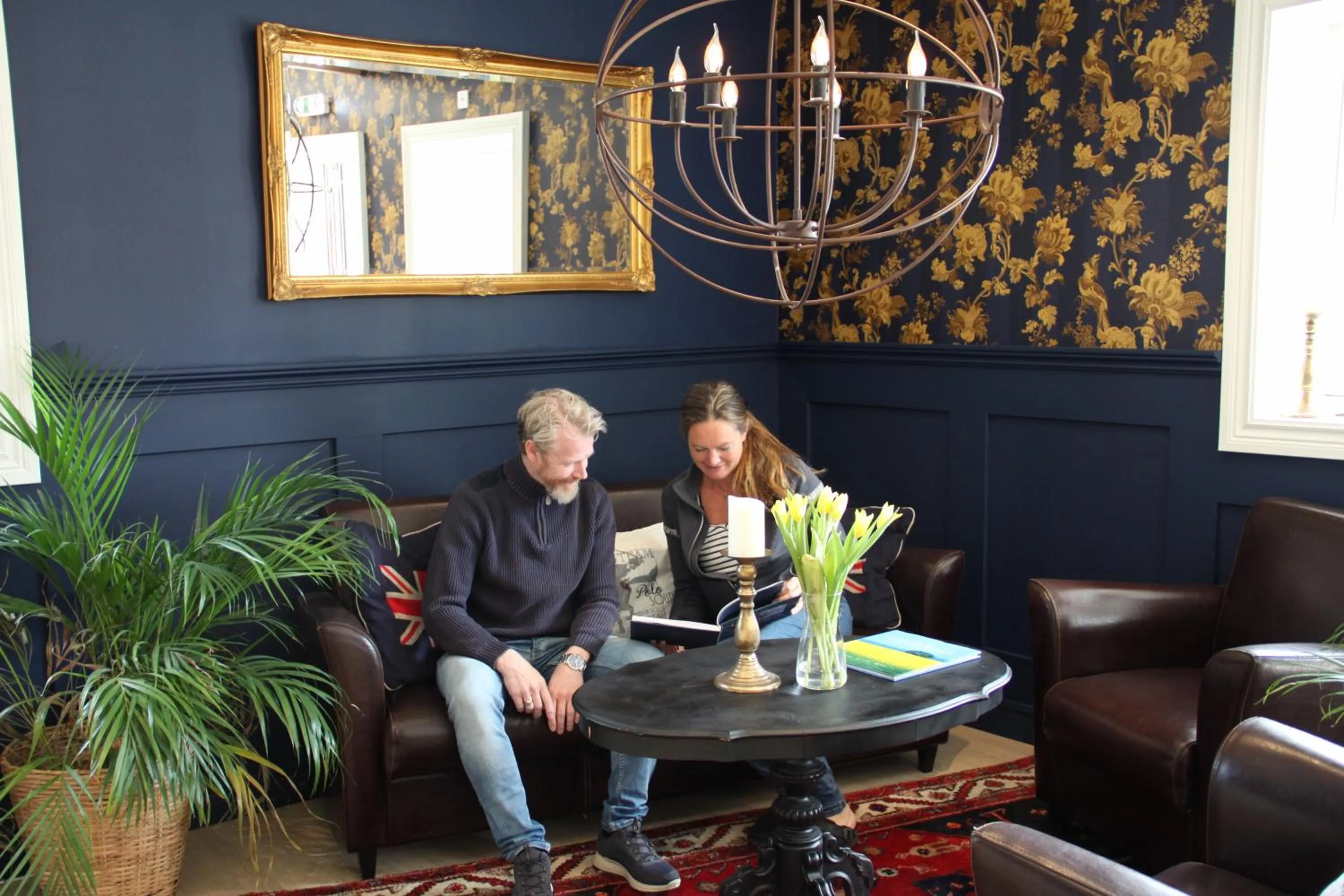 Seating area in Älgbergets Bed & Breakfast
