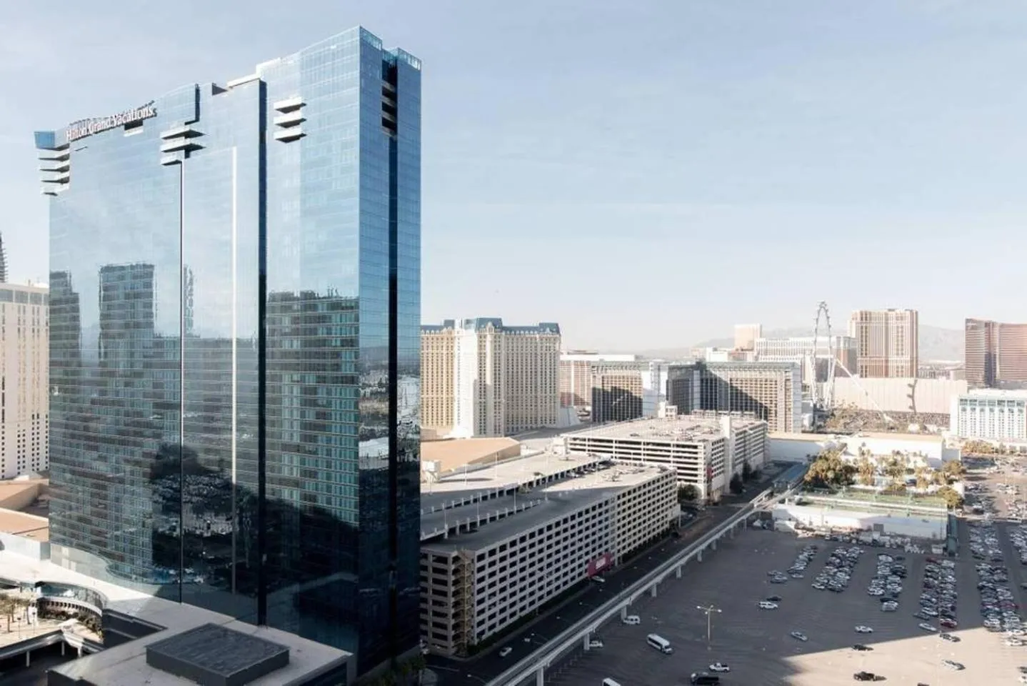 Property building in True 1BR Balcony Suite with Strip View at MGM Signature