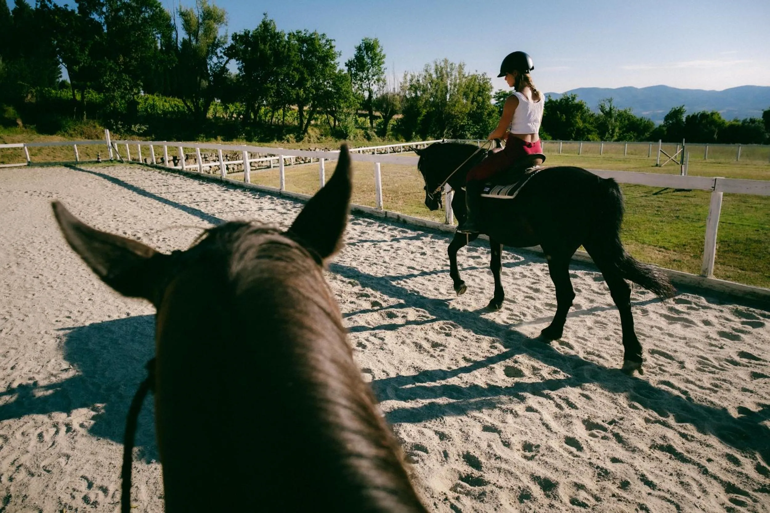 Horse-riding in La Piazza di San Donato