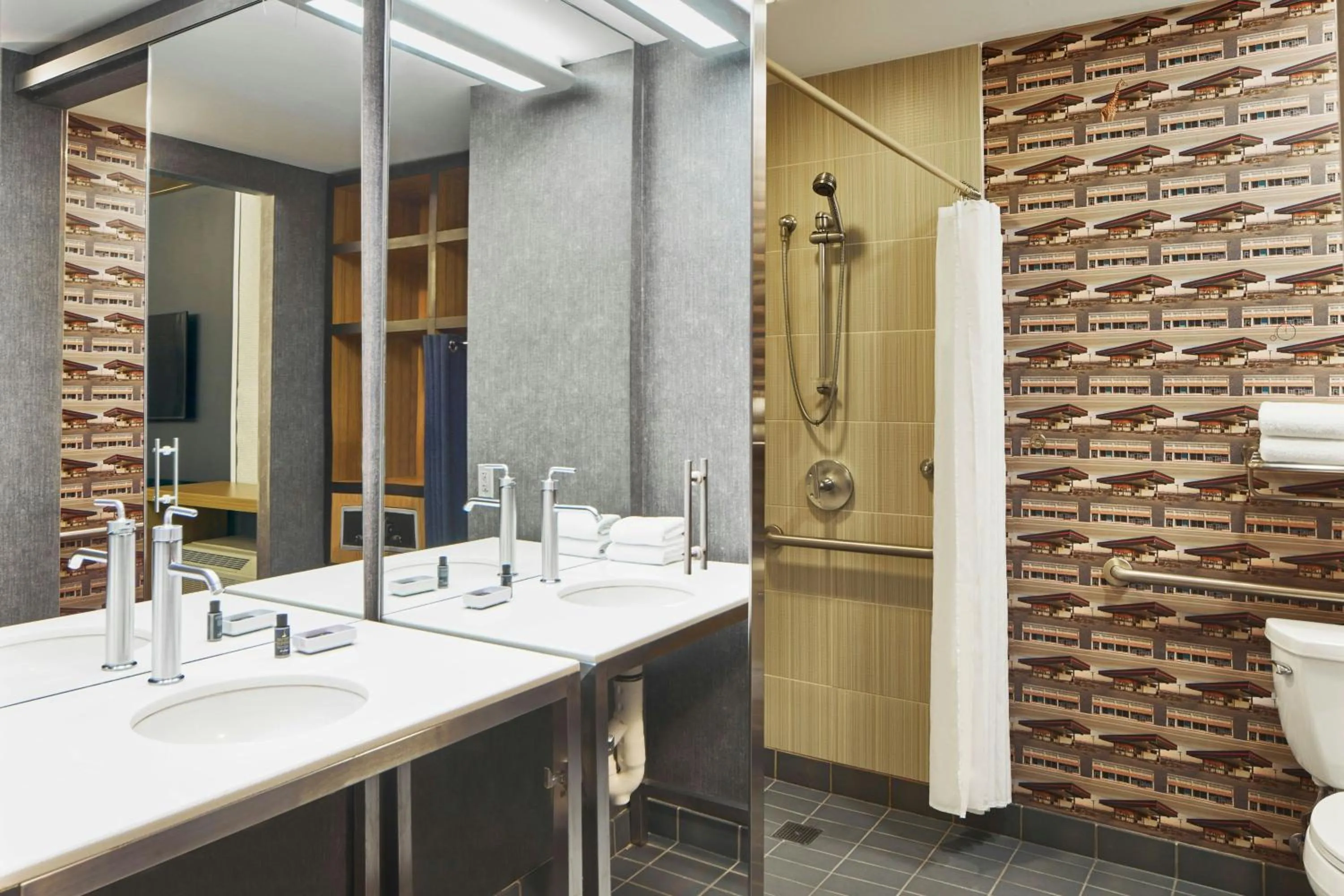 Bathroom in Aloft Austin at The Domain