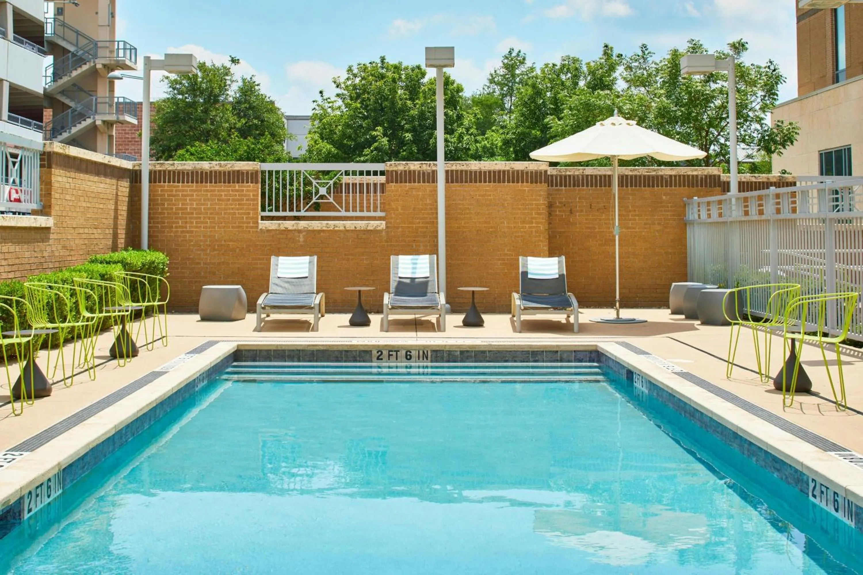 Swimming pool in Aloft Austin at The Domain