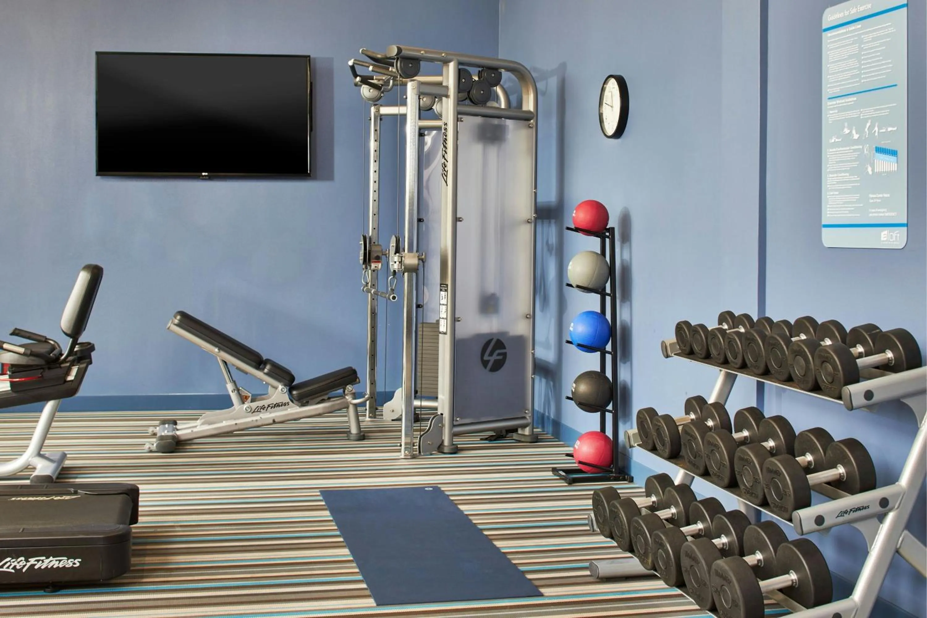 Fitness centre/facilities in Aloft Austin at The Domain