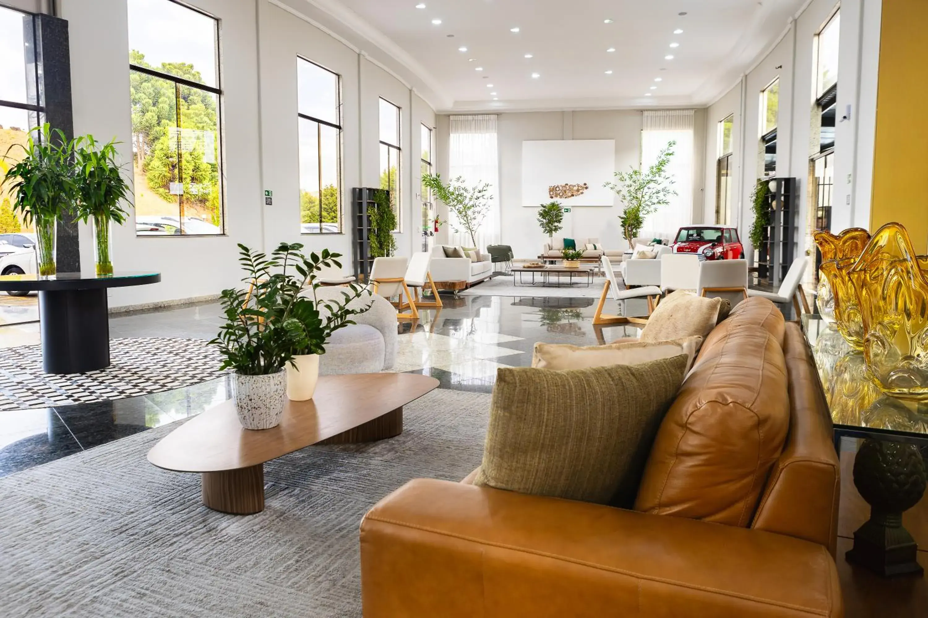 Living room in Hotel Golden Park All Inclusive Poços de Caldas By Nacional Inn Living room in Hotel Golden Park All Inclusive Poços de Caldas By Nacional Inn