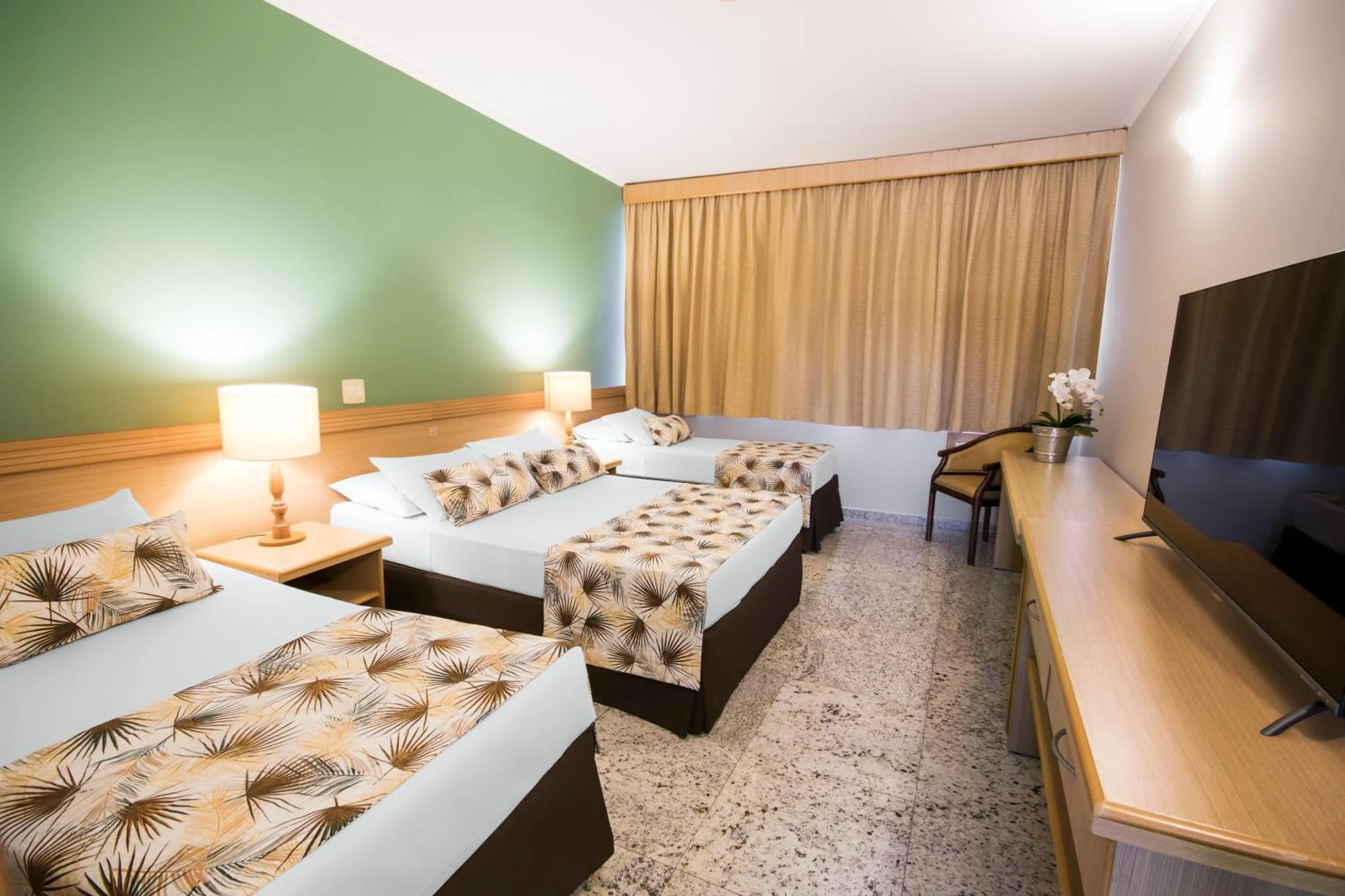 Bedroom in Hotel Golden Park All Inclusive Poços de Caldas By Nacional Inn