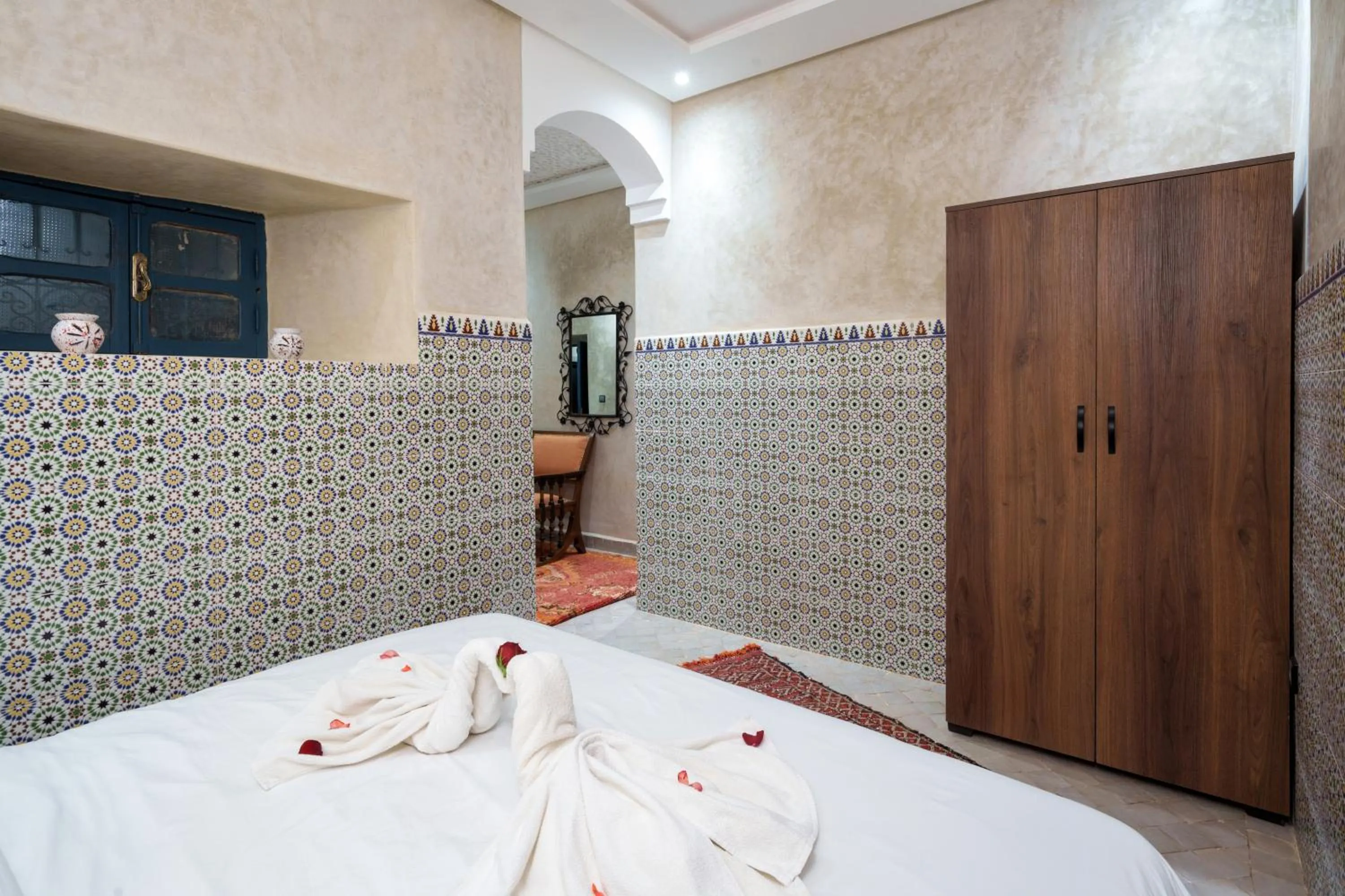 Bed in Riad Azalia