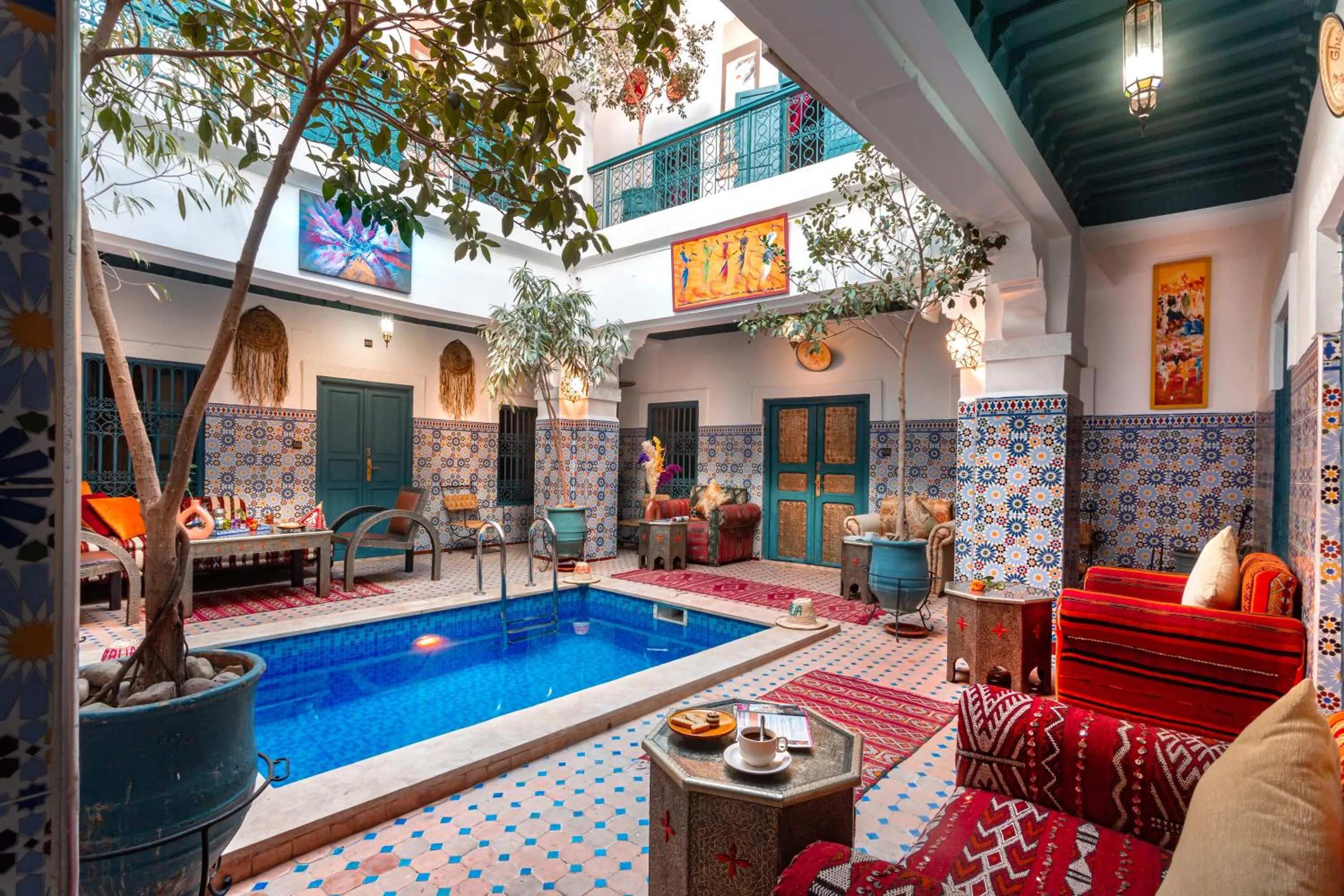 Patio in Riad Azalia