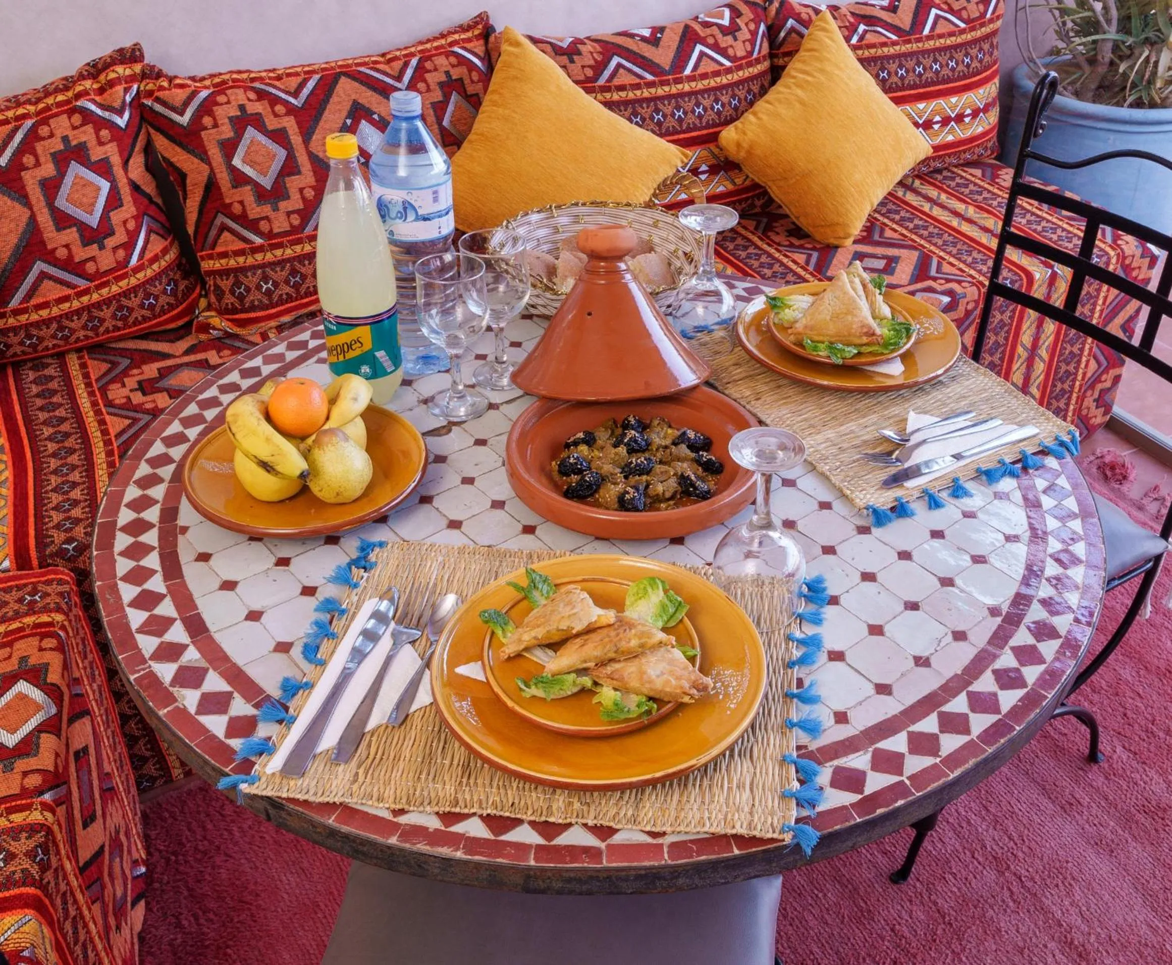 Food and drinks in Riad Azalia