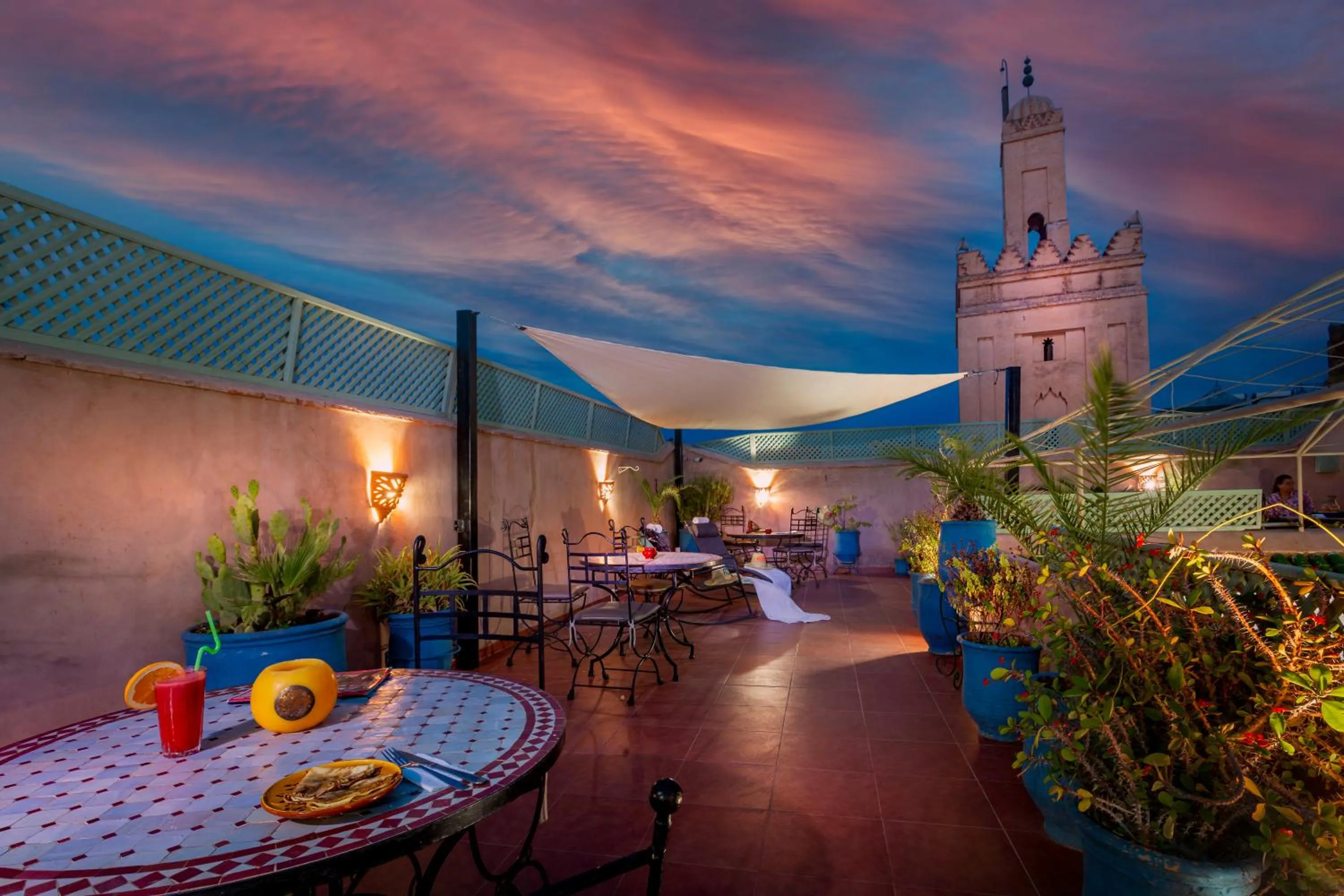 Patio in Riad Azalia