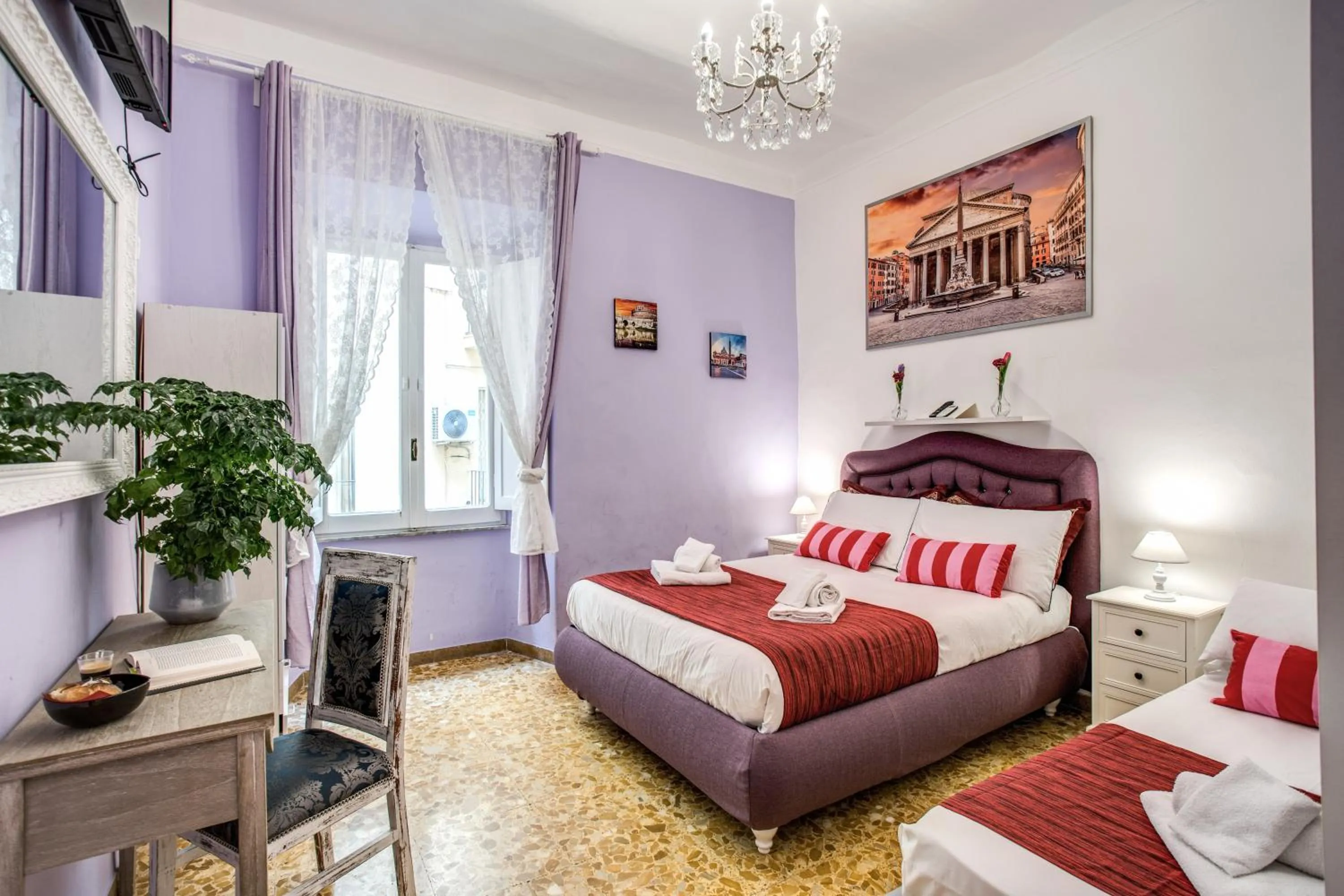 Bed in Royal Vatican