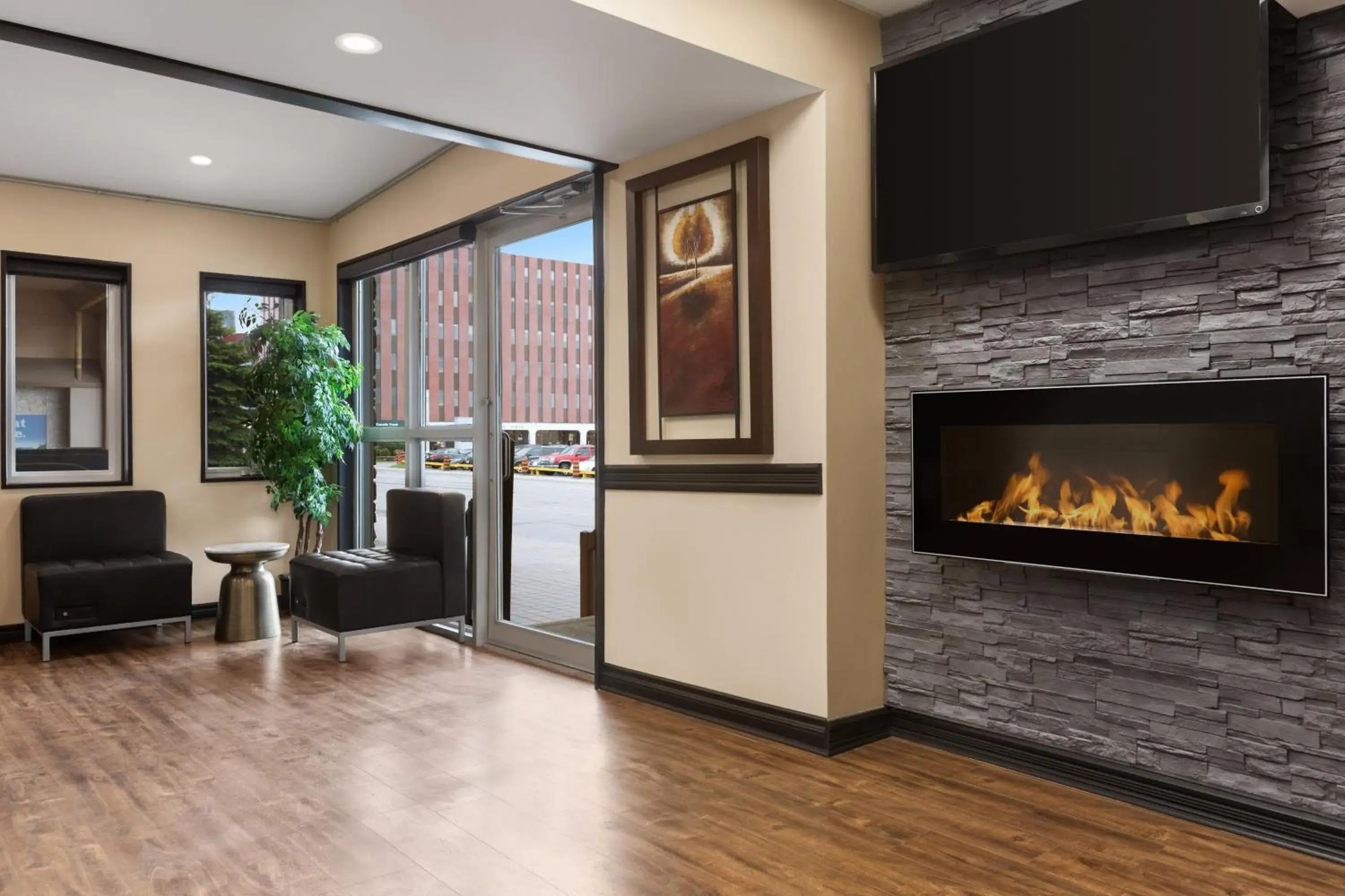 Lobby or reception in Days Inn & Suites by Wyndham Sault Ste. Marie ON Lobby or reception in Days Inn & Suites by Wyndham Sault Ste. Marie ON