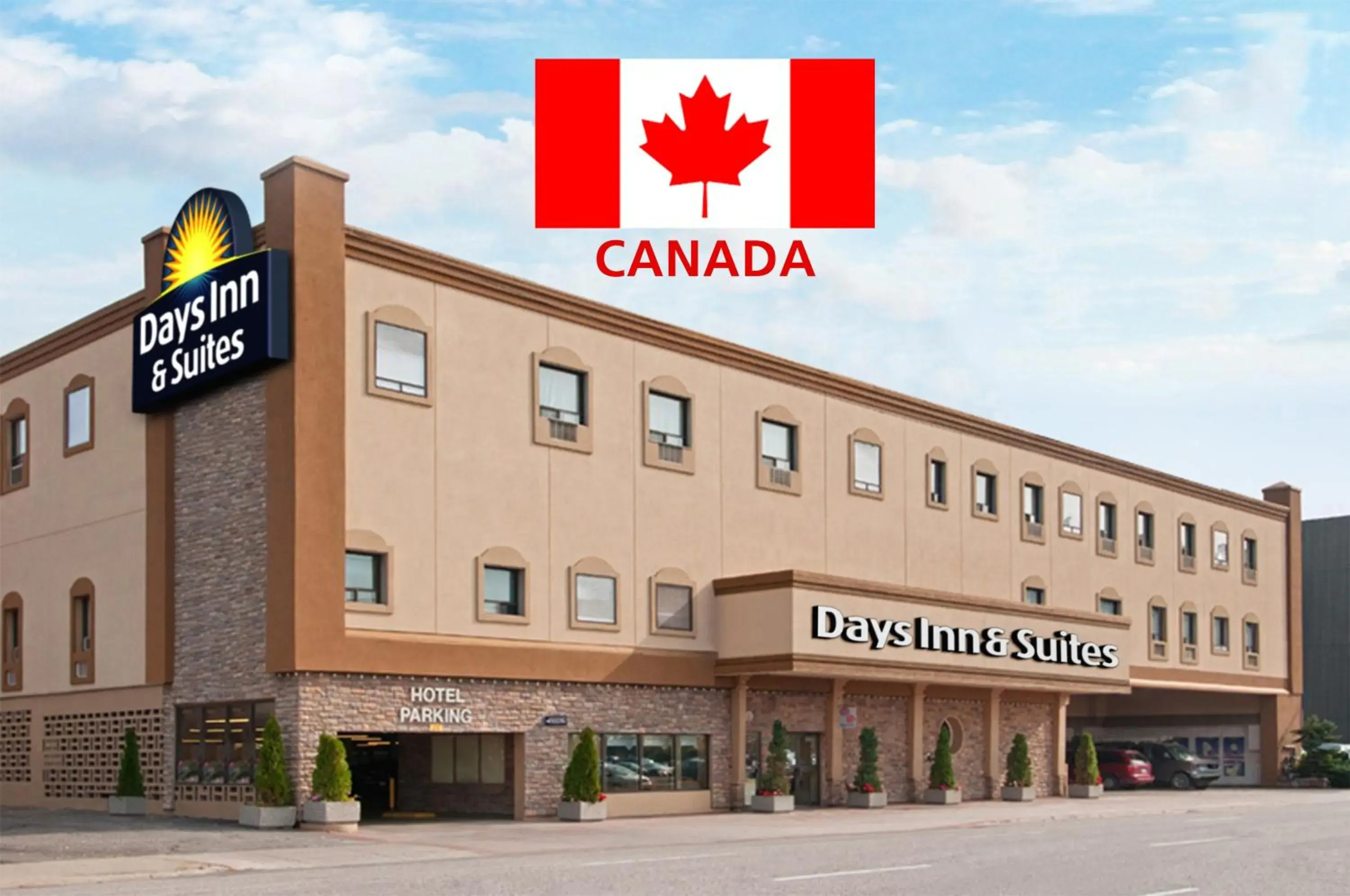 Property building in Days Inn & Suites by Wyndham Sault Ste. Marie ON Property building in Days Inn & Suites by Wyndham Sault Ste. Marie ON