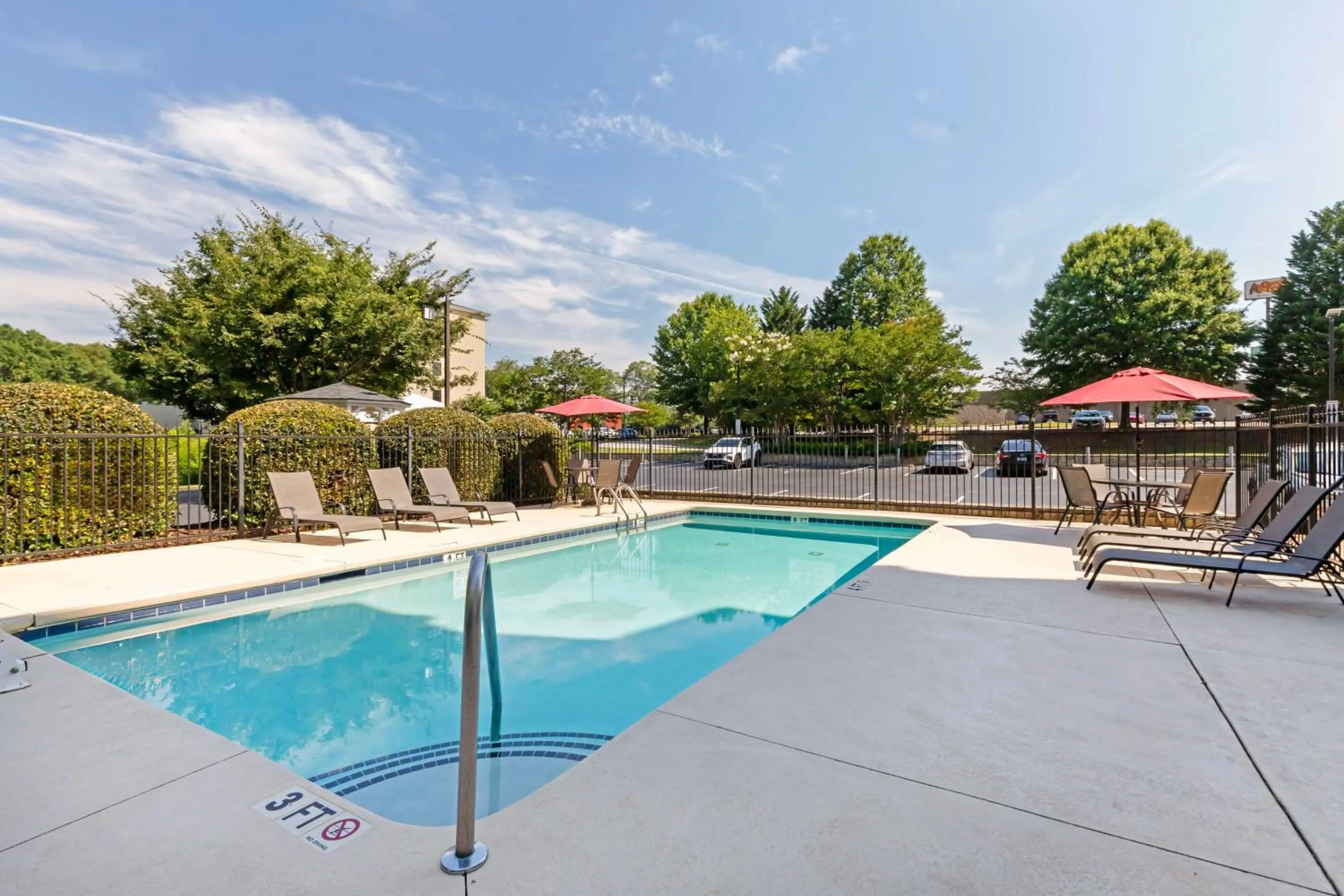 Pool view in Best Western Plus Greenville South