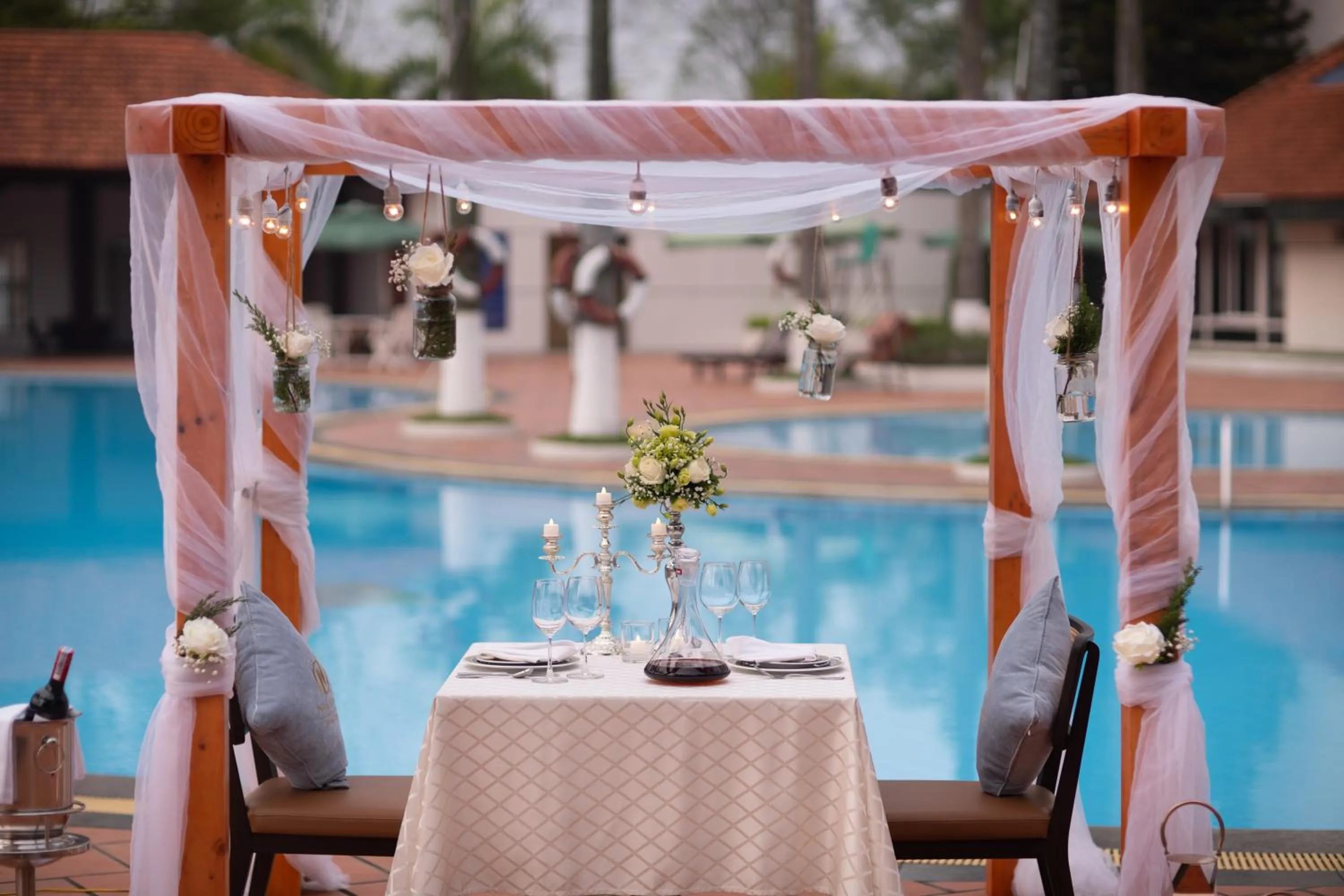 Patio in Nam Cuong Hai Duong Hotel