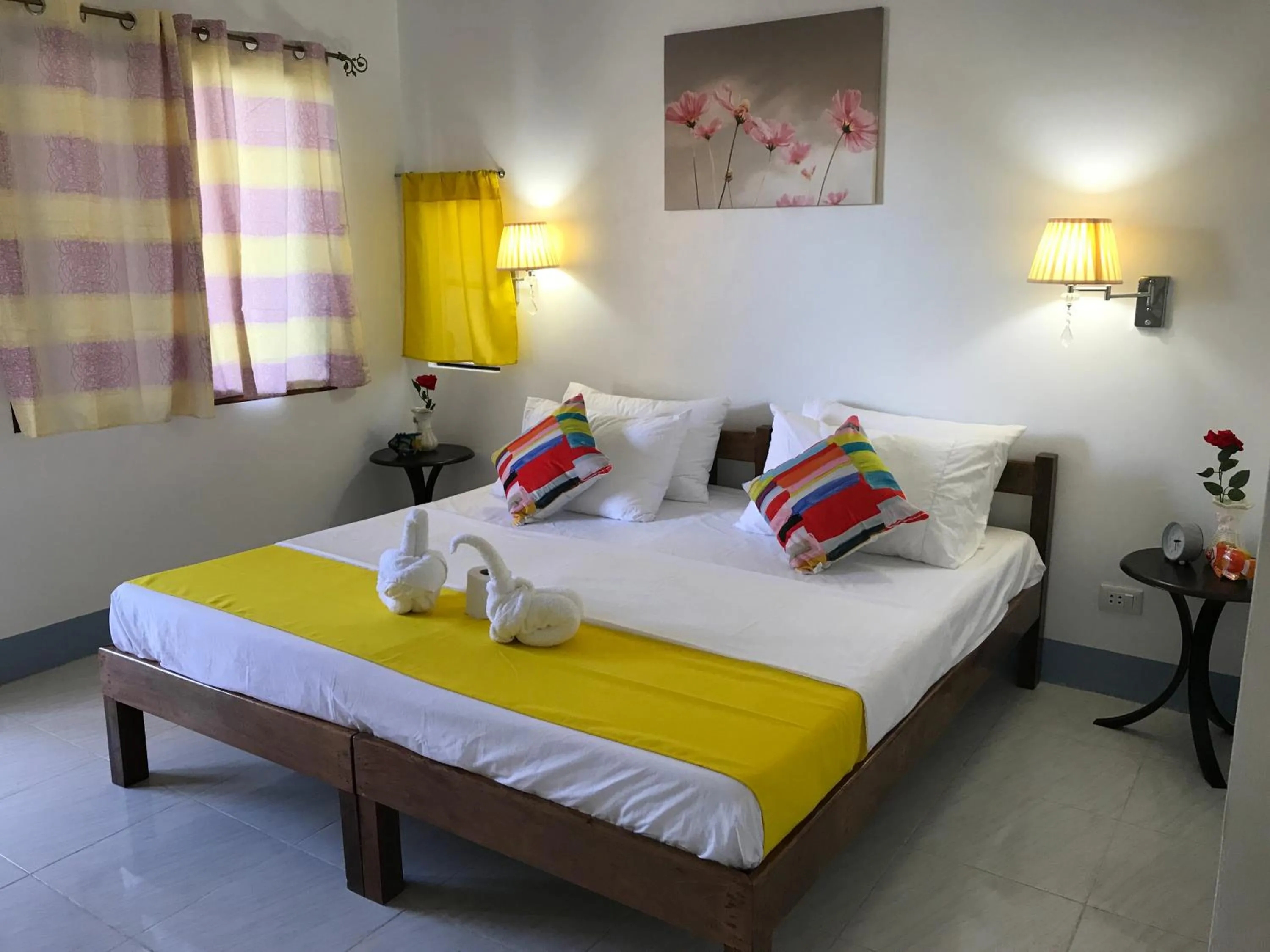 Bedroom, Bed in Neptune Diving Resort Moalboal