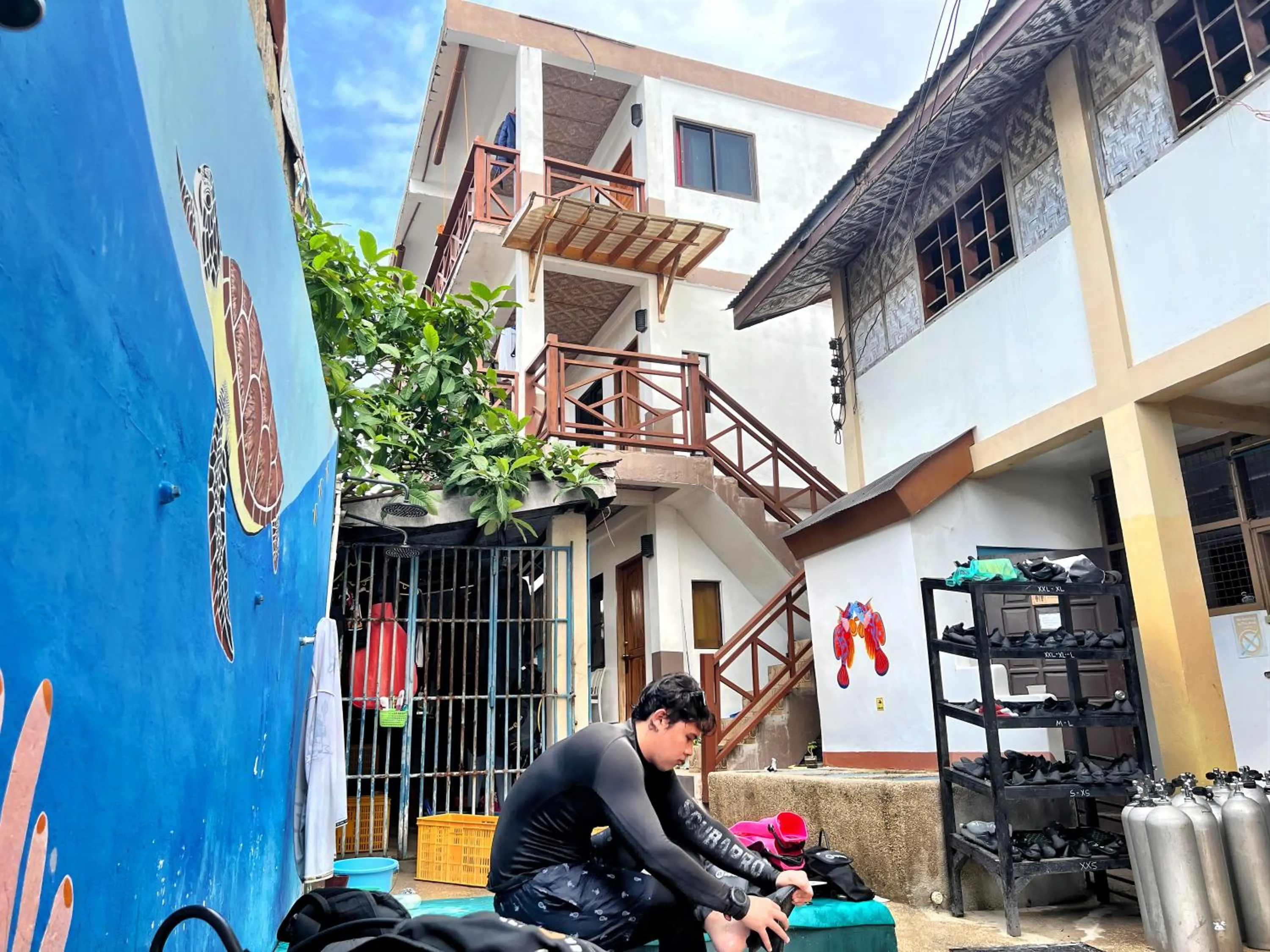 Property building in Neptune Diving Resort Moalboal