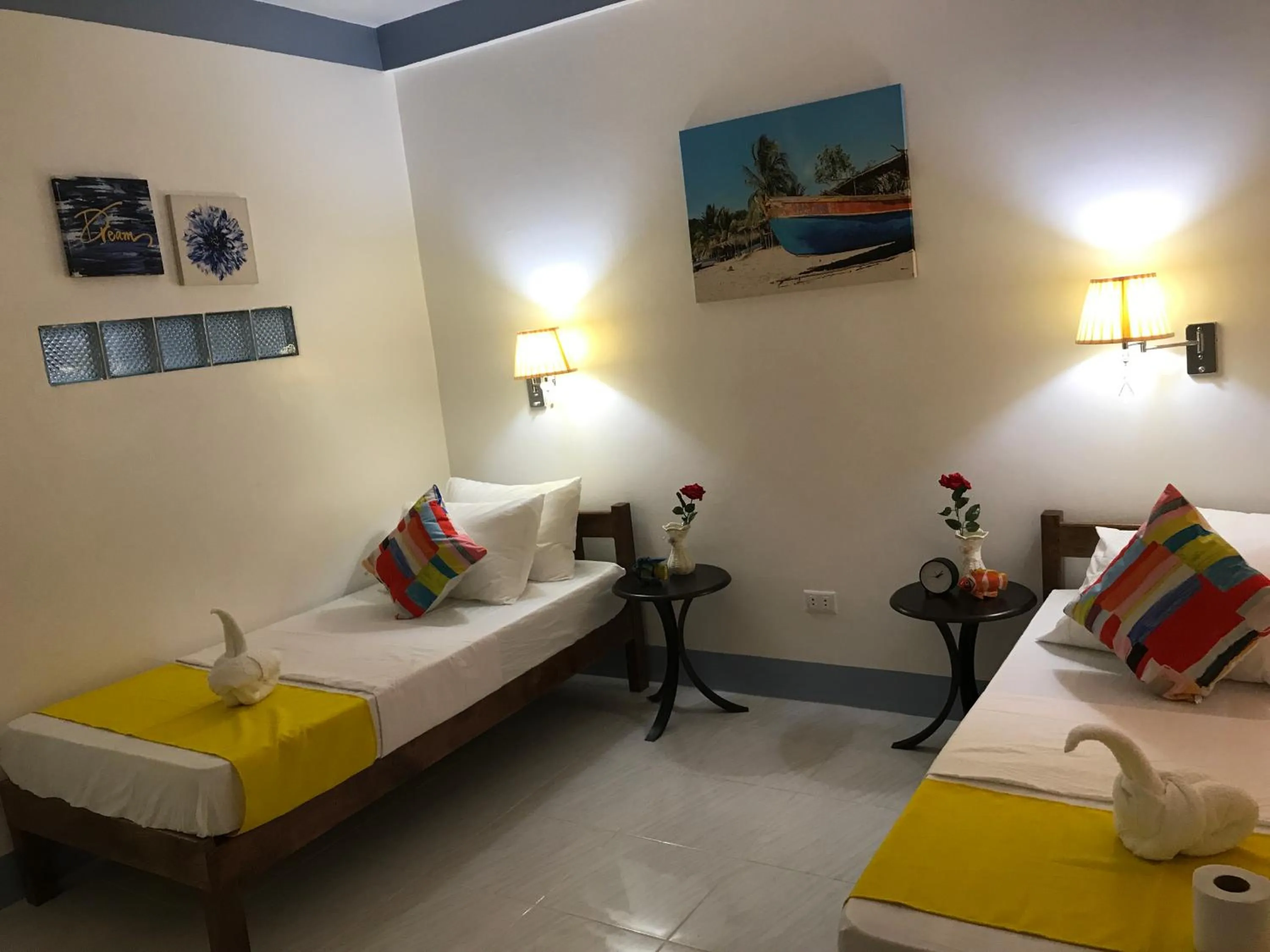 Bedroom, Bed in Neptune Diving Resort Moalboal